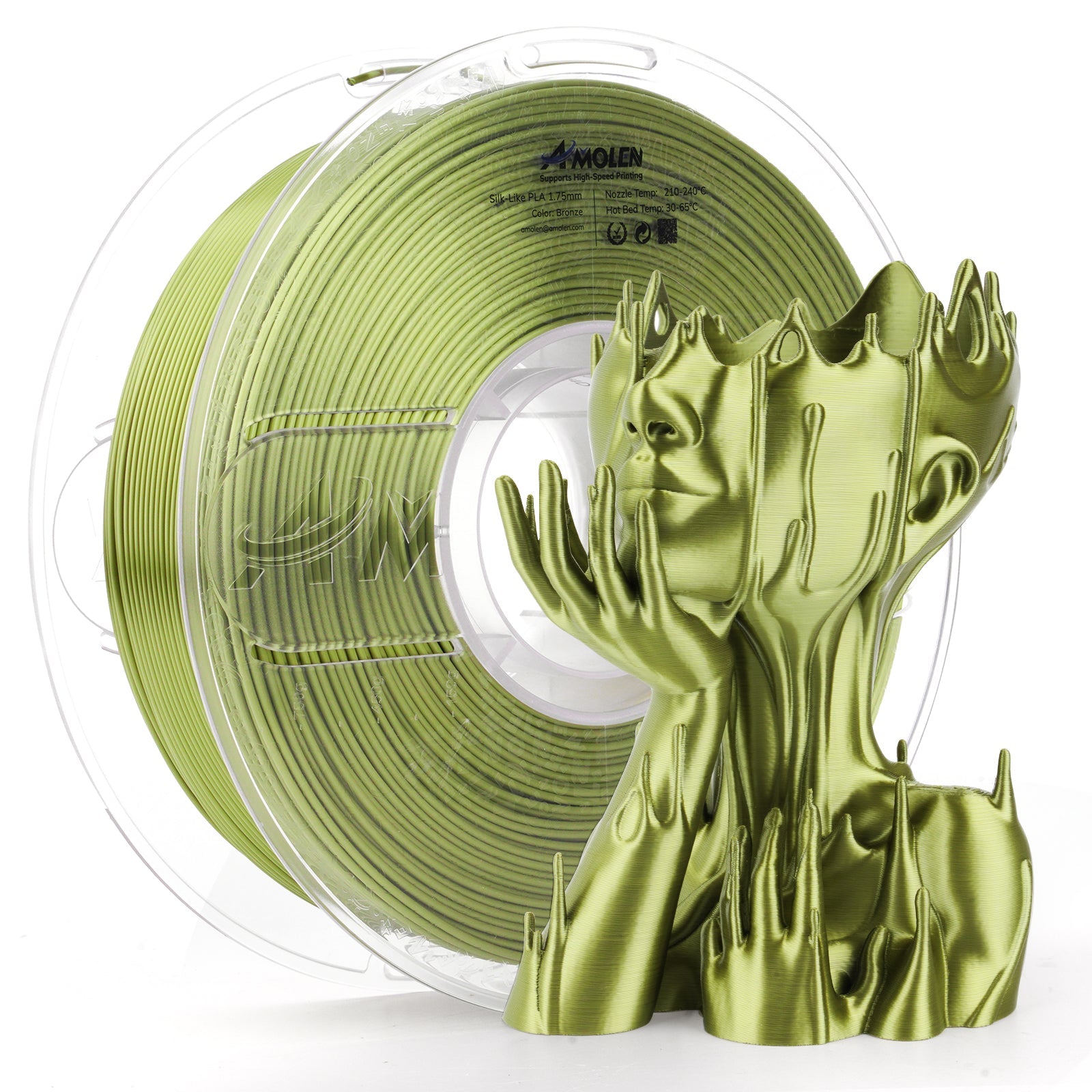 PLA Silk Basic 1.75mm, 1KG/2.2LB