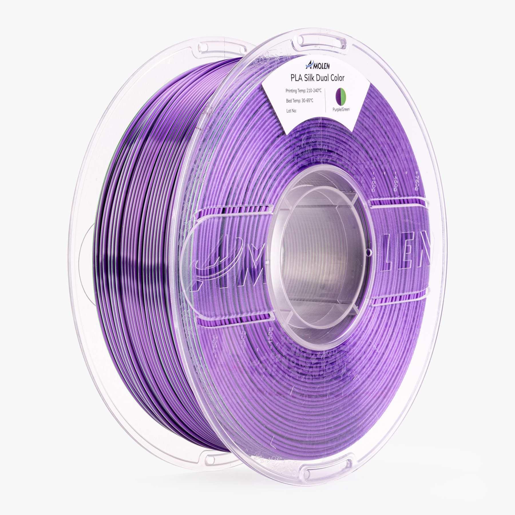 PLA Silk Dual Color Filament 1.75mm, 1KG/2.2LB