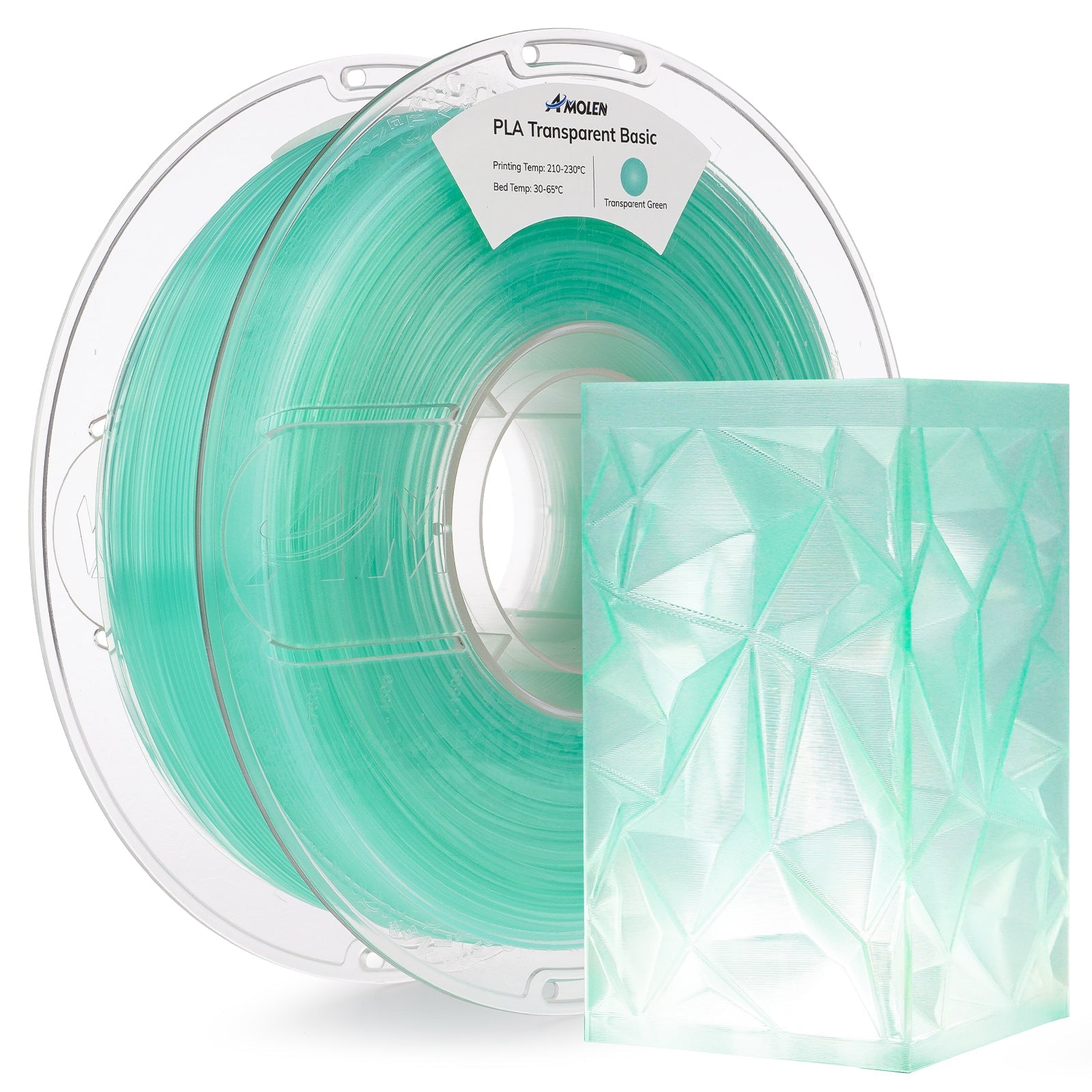 PLA Crystal-Transparent 1.75mm, 1KG/2.2LB