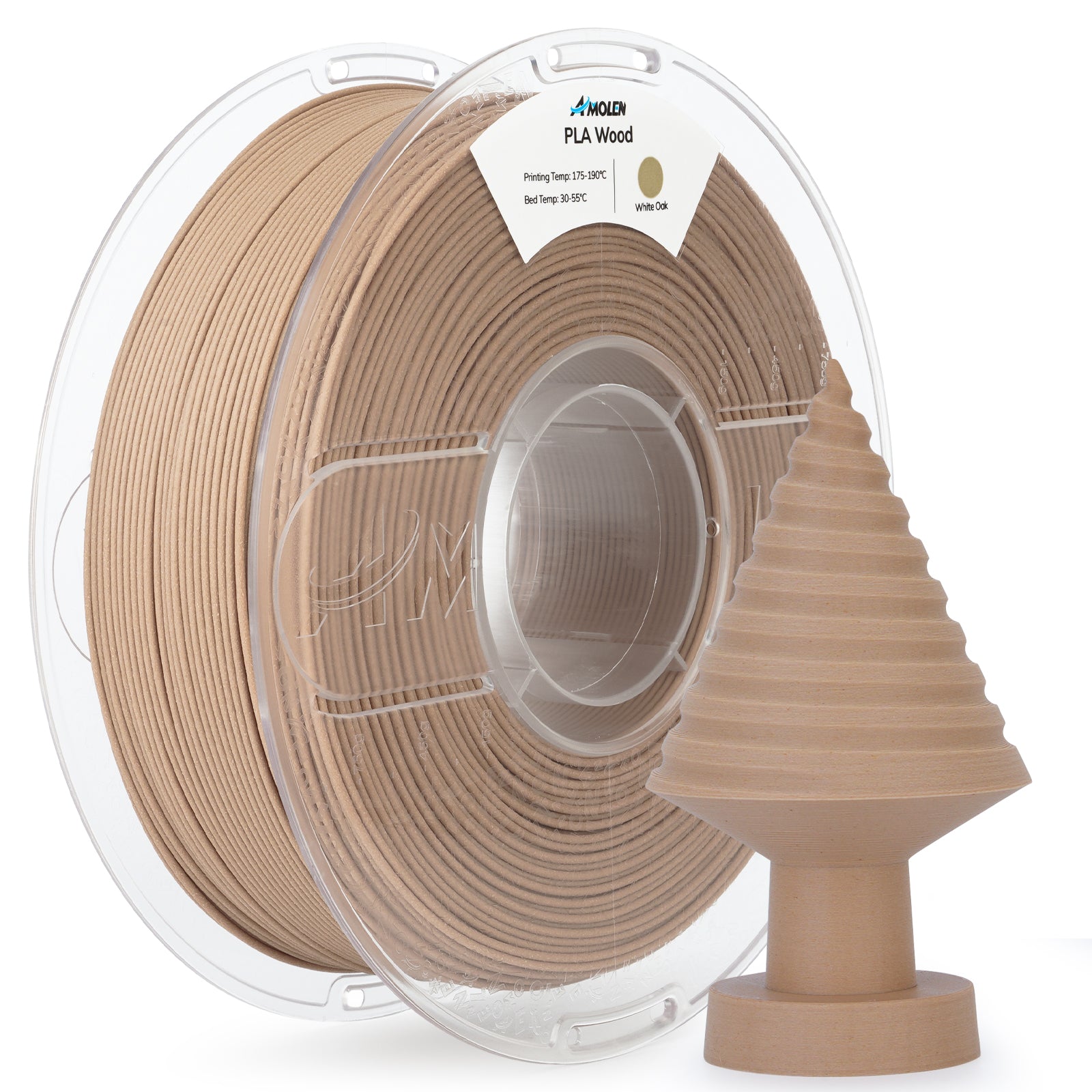PLA Wood 1.75mm, 1KG/2.2LB