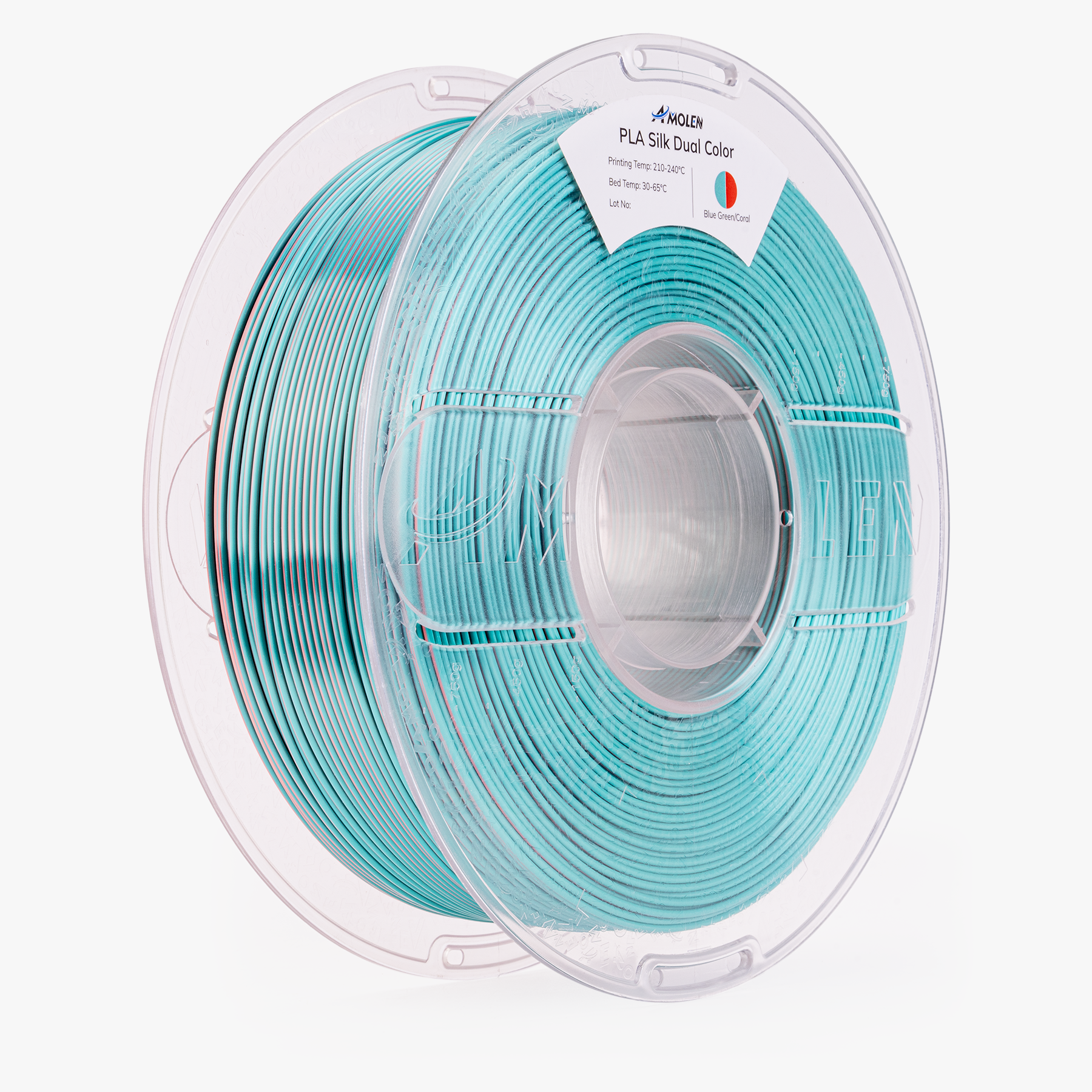 PLA Silk Dual Color Filament 1.75mm, 1KG/2.2LB