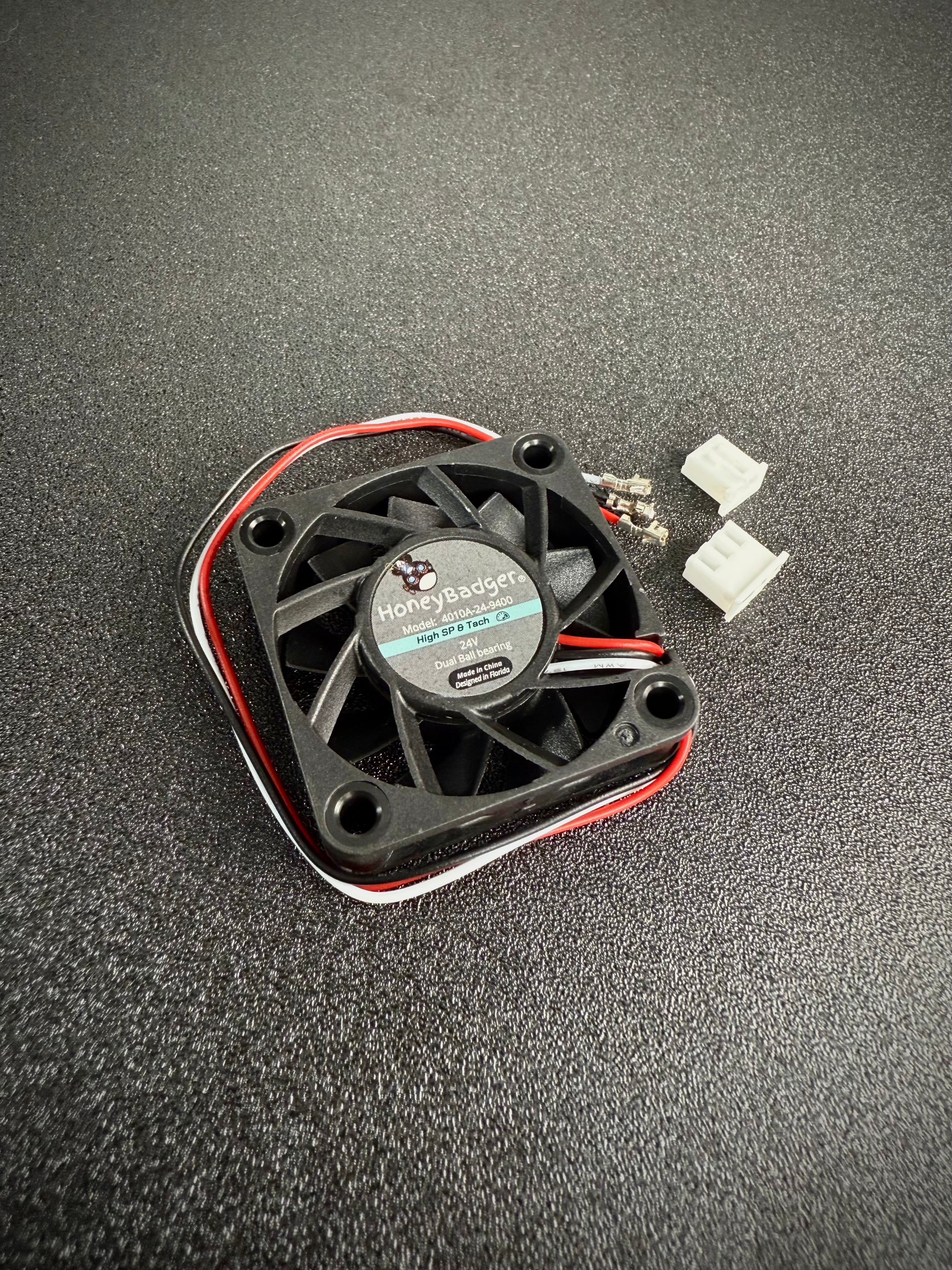 HoneyBadger 4010 Axial Fans — High-Speed Tach (Performance) or Balance Series