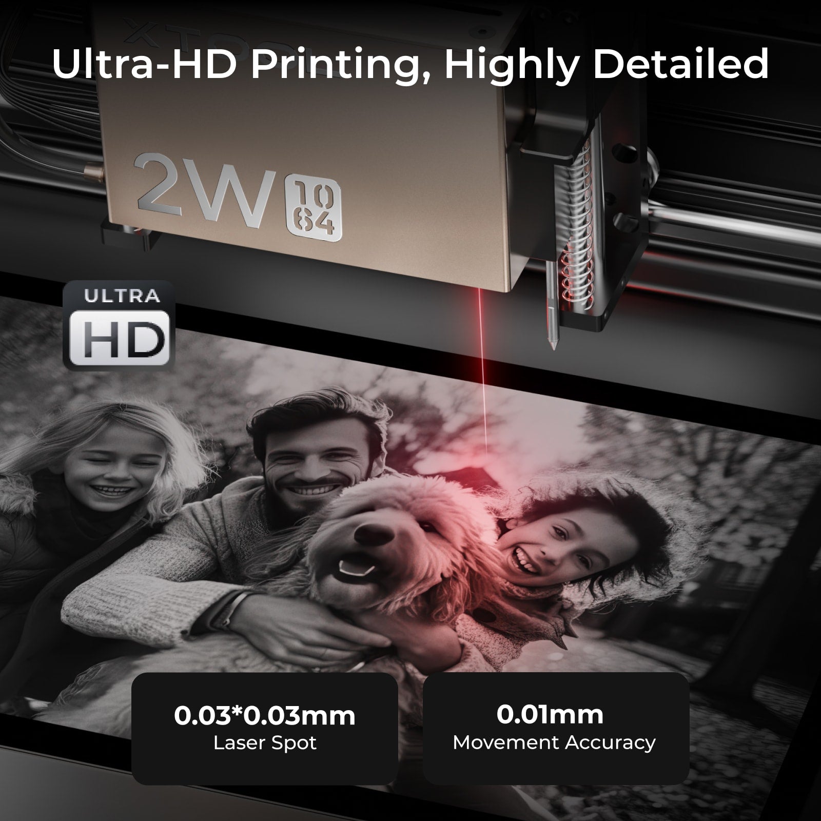 xTool S1 + 1064nm IR Laser Kit: Enclosed Diode Laser Engraver & Cutter