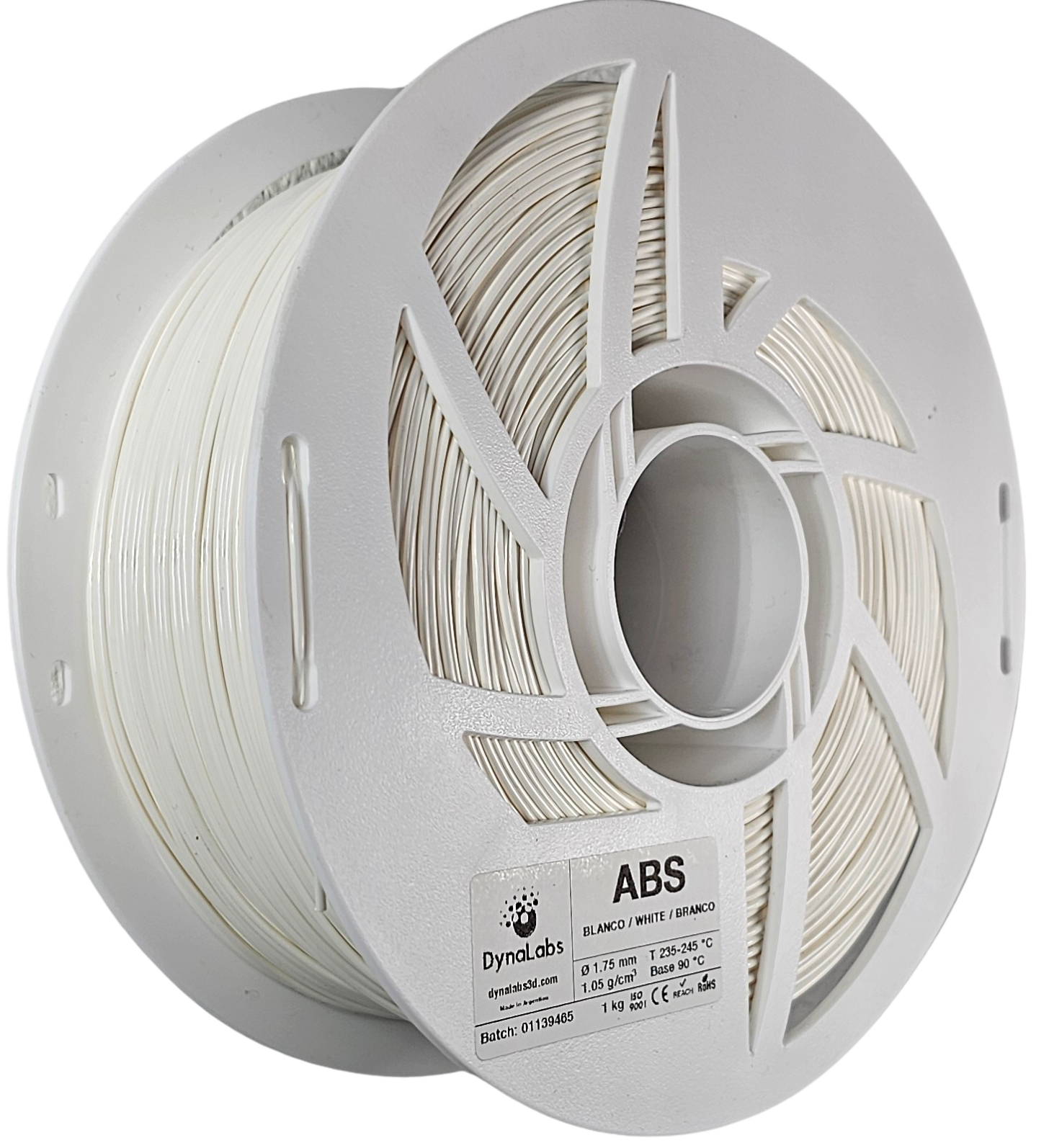 Dynalabs ABS Filament 2.85mm 1kg - White