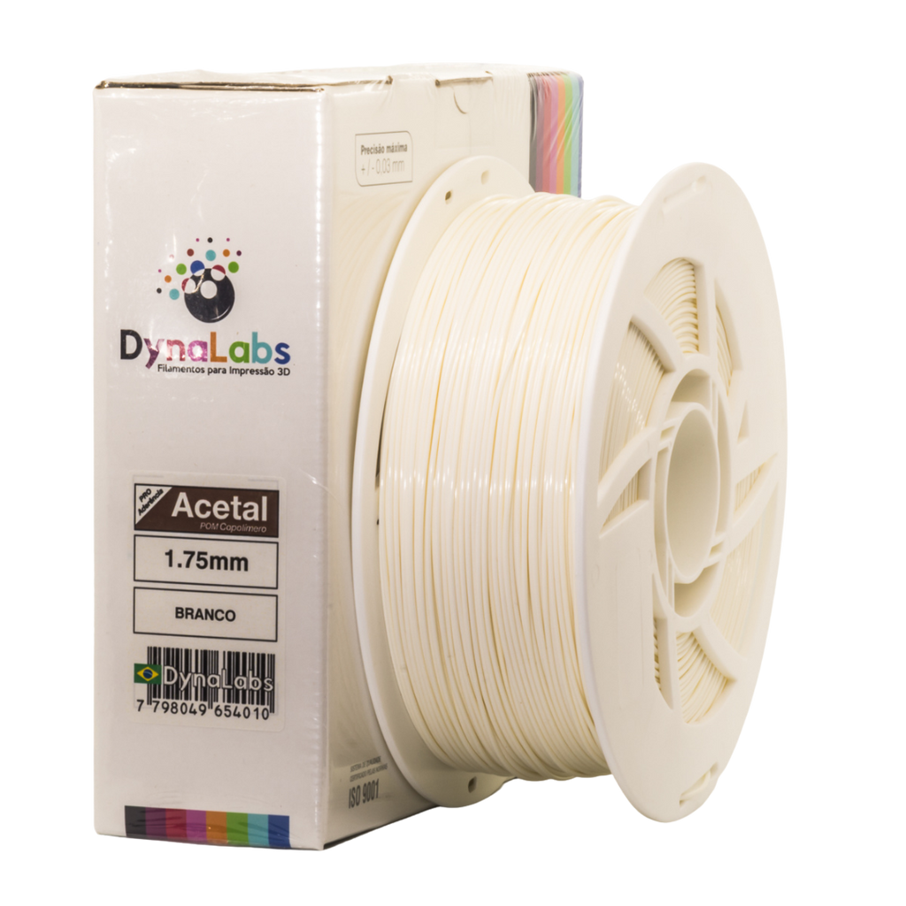 Dynalabs Acetal POM Filament 1.75mm 1kg - White