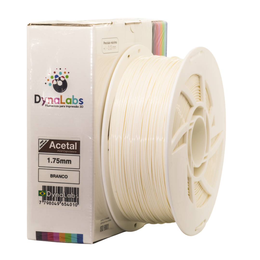 Dynalabs Acetal POM Filament 1.75mm 1kg - White