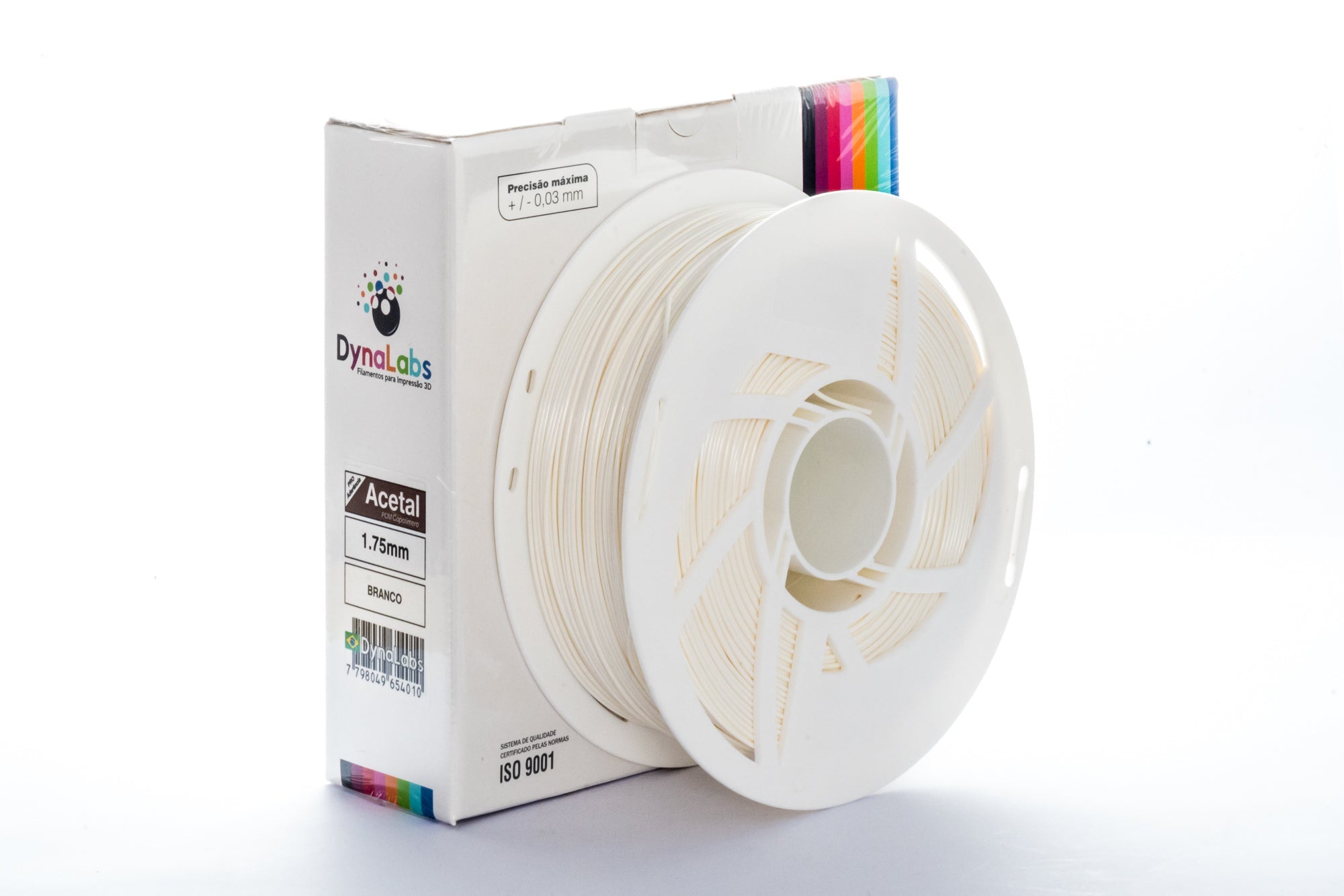 Dynalabs Acetal POM Filament 1.75mm 1kg - White