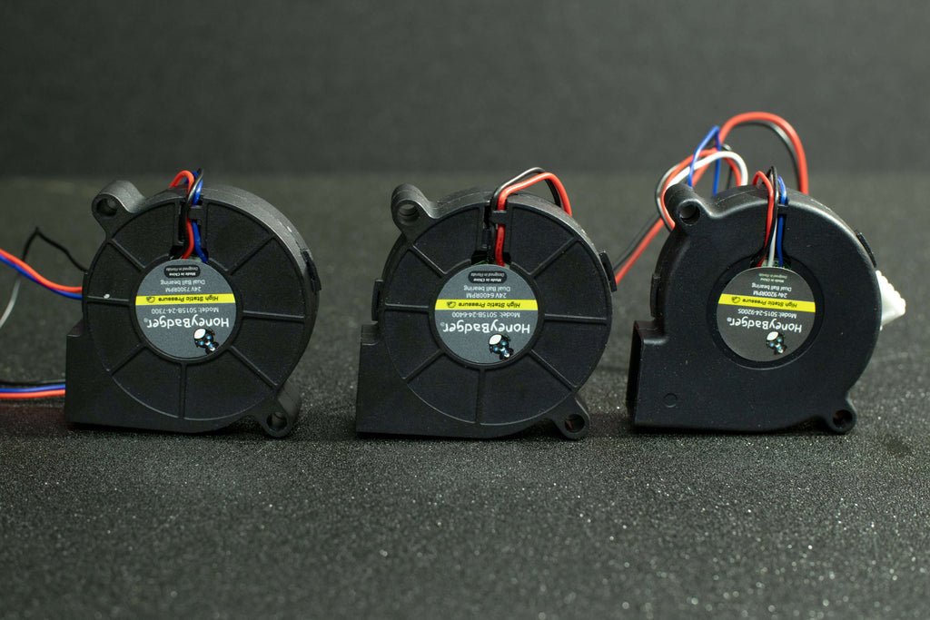 HoneyBadger Performance Series 5015 Blower Fans 2–4 Wire, PWM & Tach Options