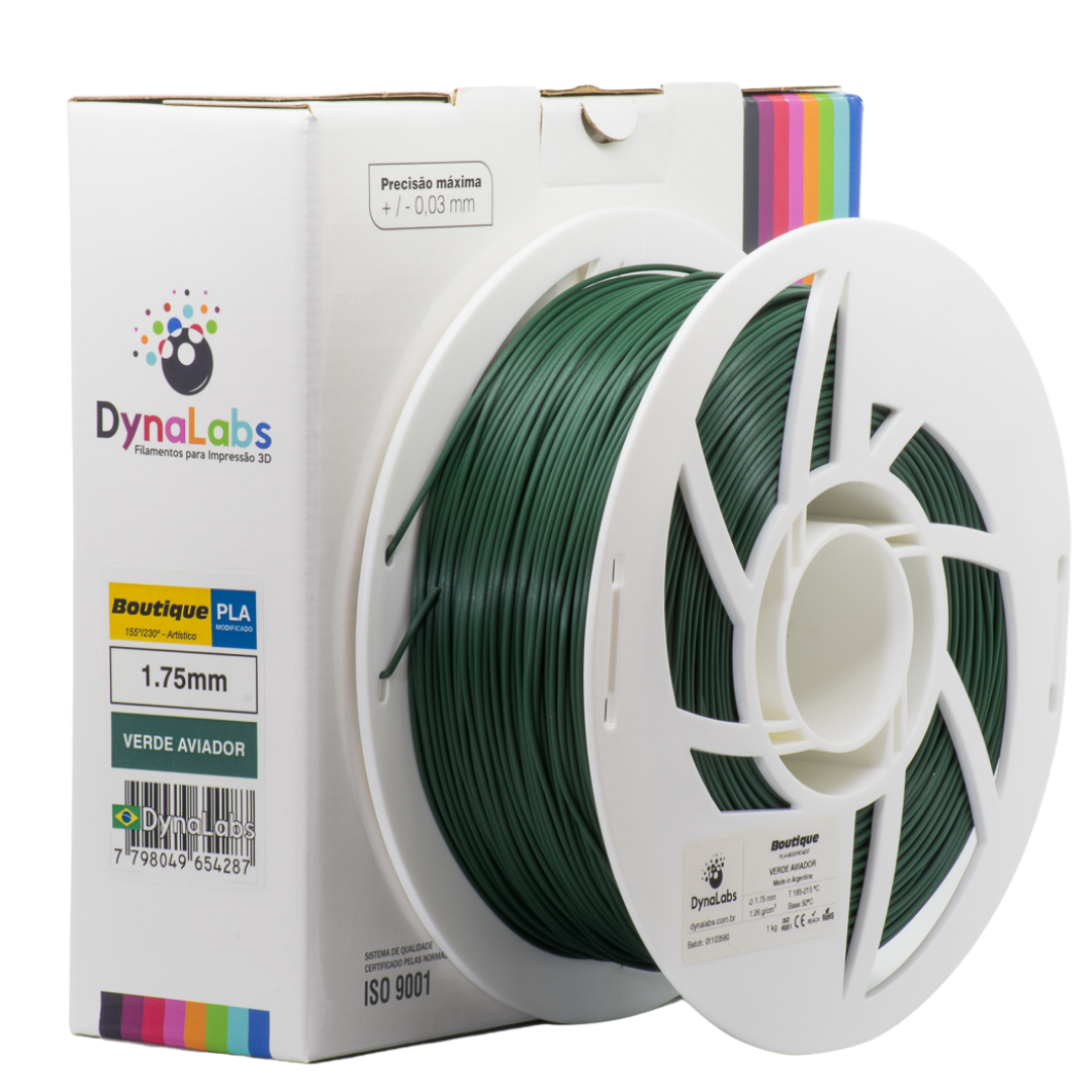Dynalabs PLA Boutique Filament 1.75mm 1kg - Aviator Green
