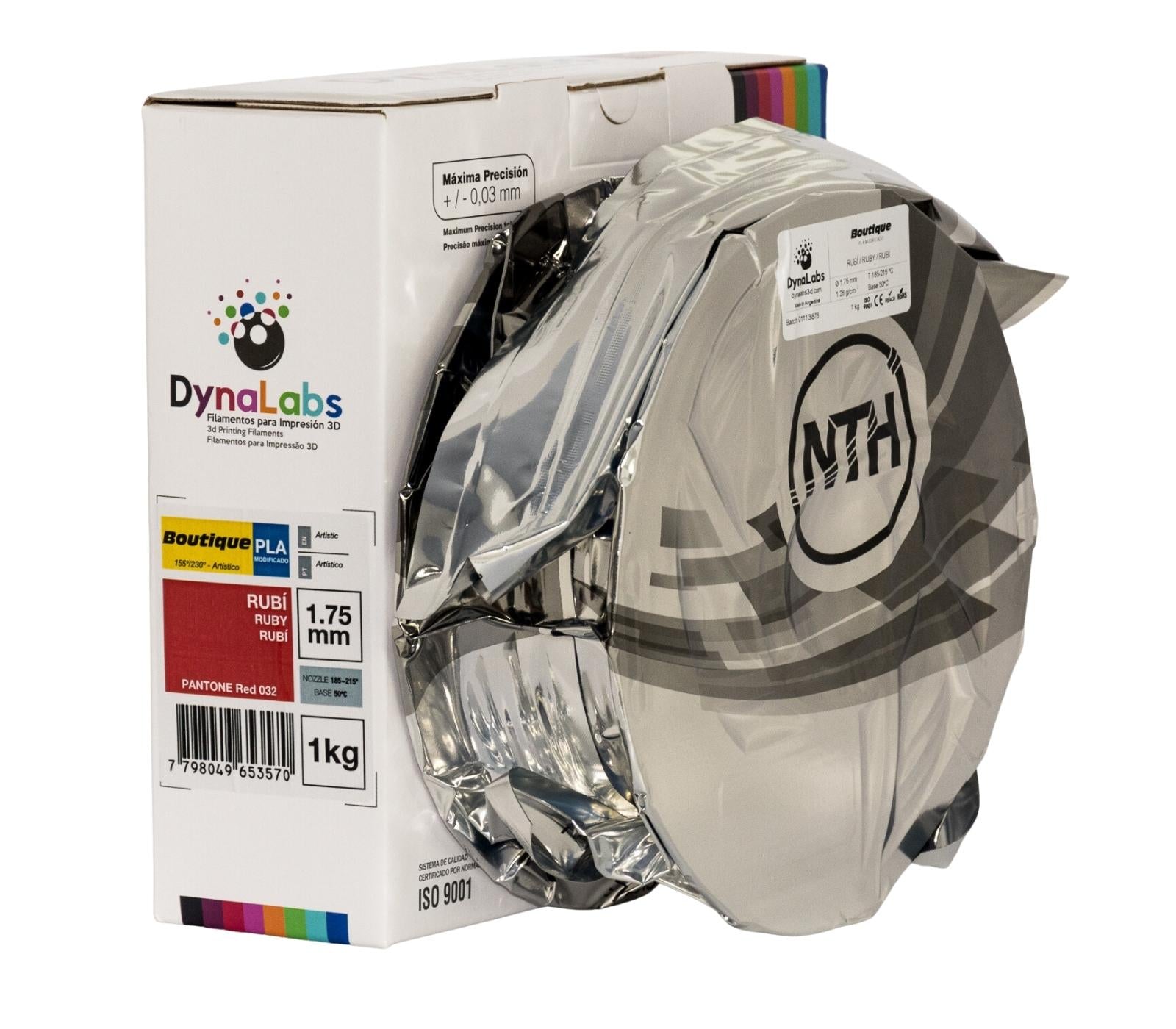 Dynalabs PLA Boutique Filament 1.75mm 1kg - Rubi
