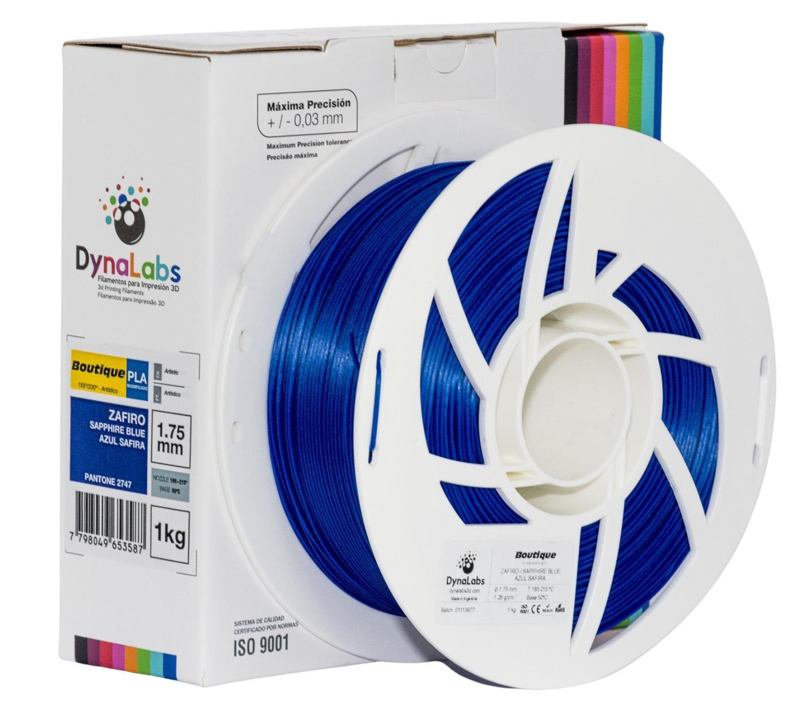 Dynalabs PLA Boutique Filament 1.75mm 1kg - Sapphire