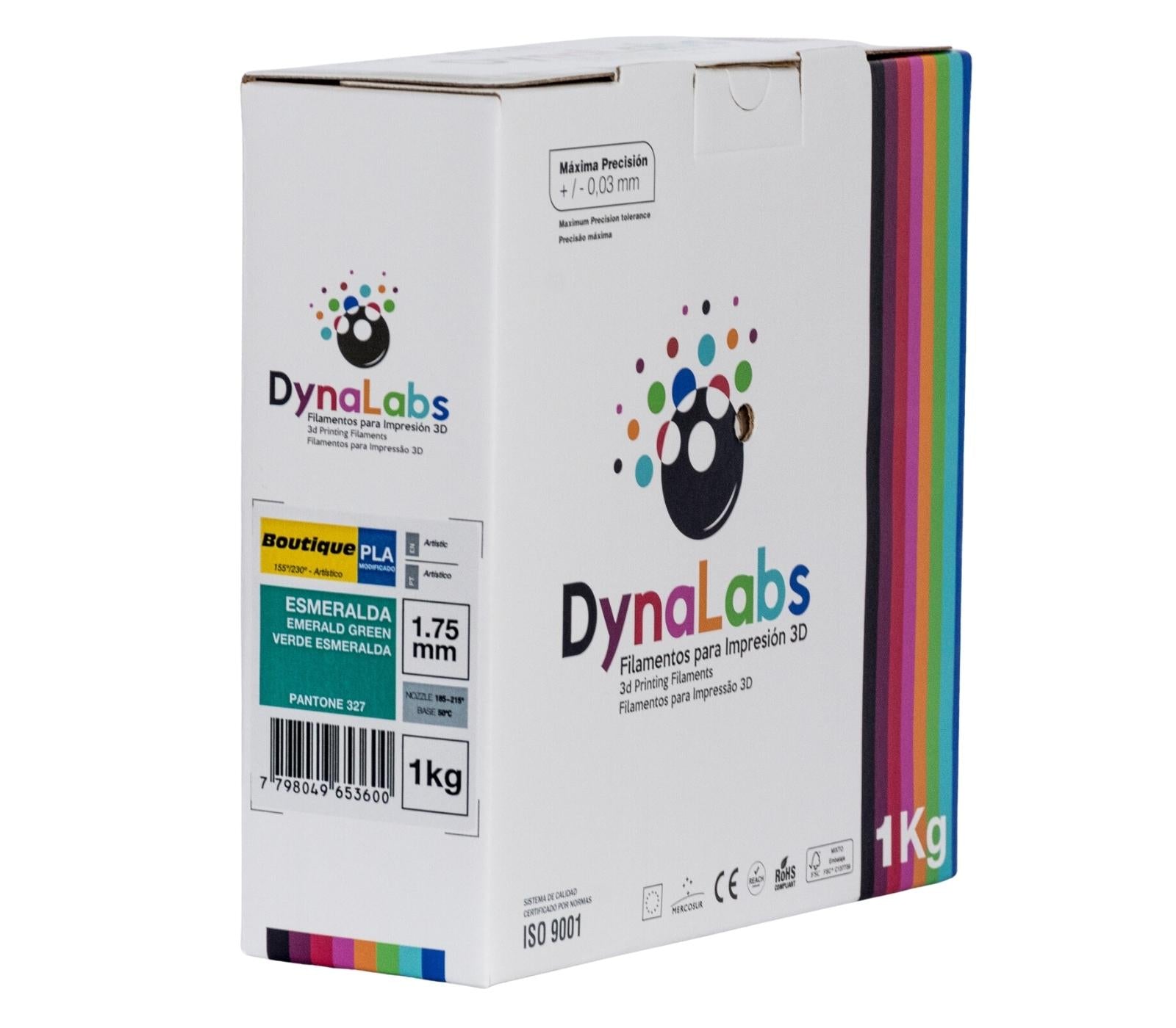 Dynalabs PLA Boutique Filament 1.75mm 1kg - Emerald