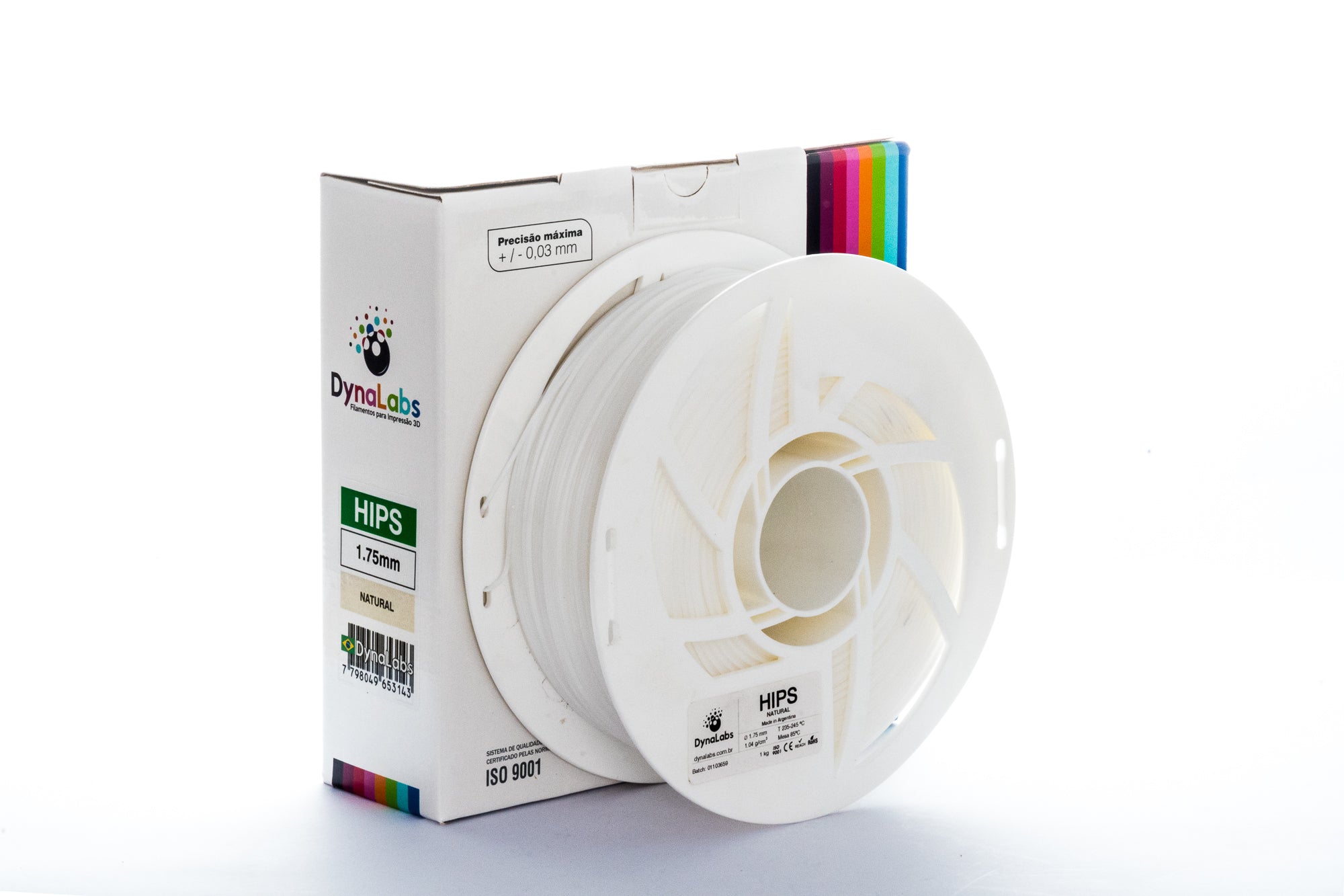 Dynalabs HIPS Filament 1.75mm 1kg - Natural