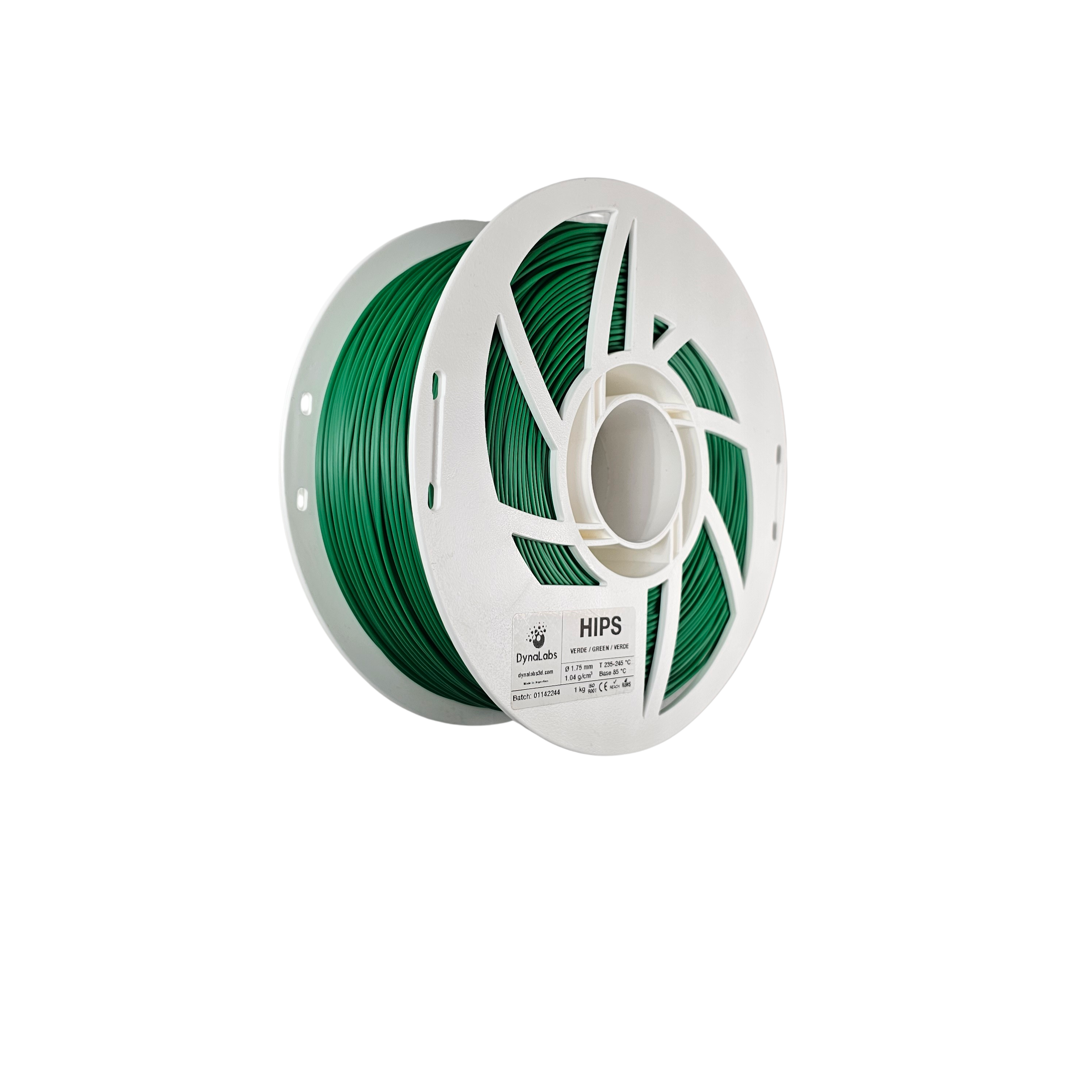 Dynalabs HIPS Filament 1.75mm 1kg - Green