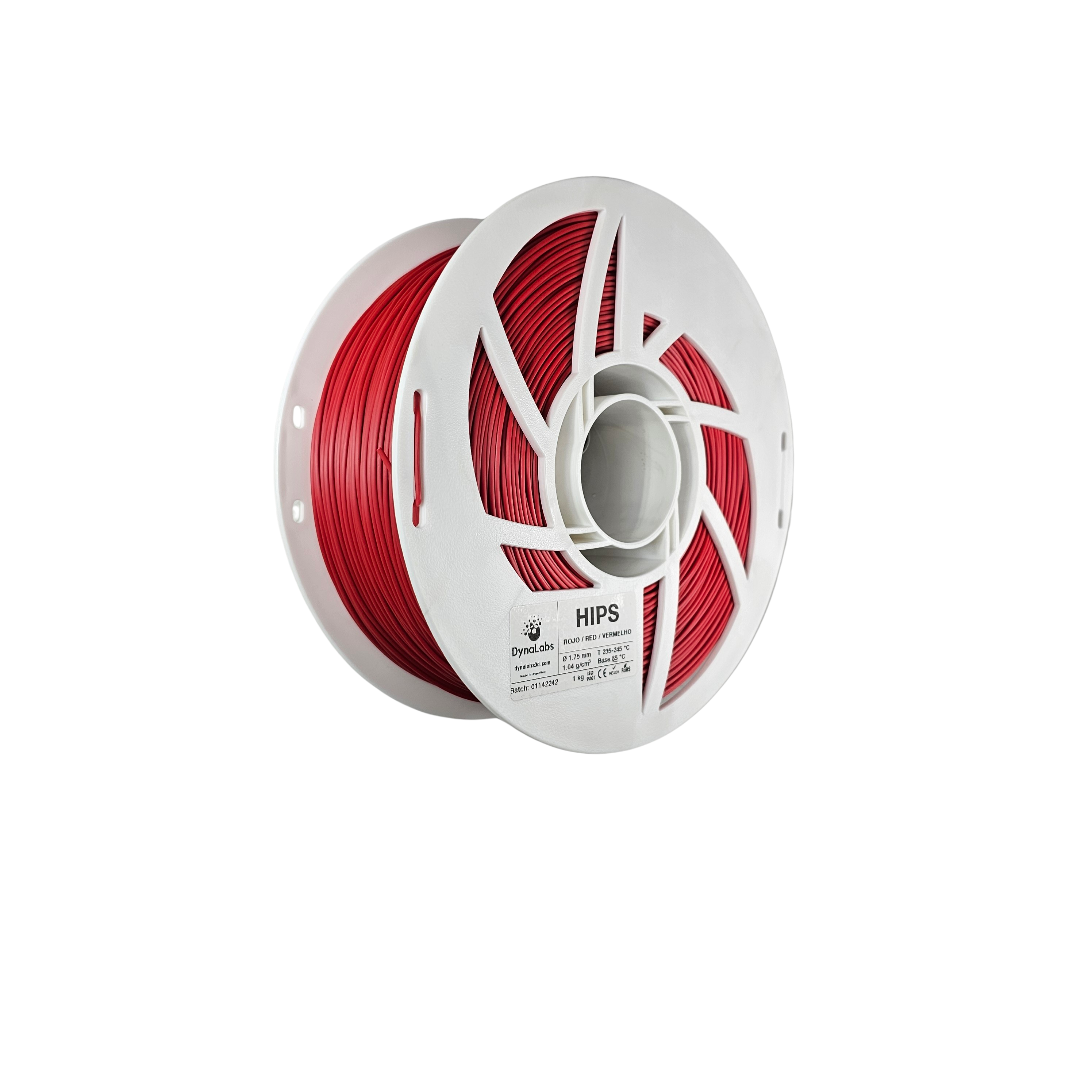 Dynalabs HIPS Filament 1.75mm 1kg - Red