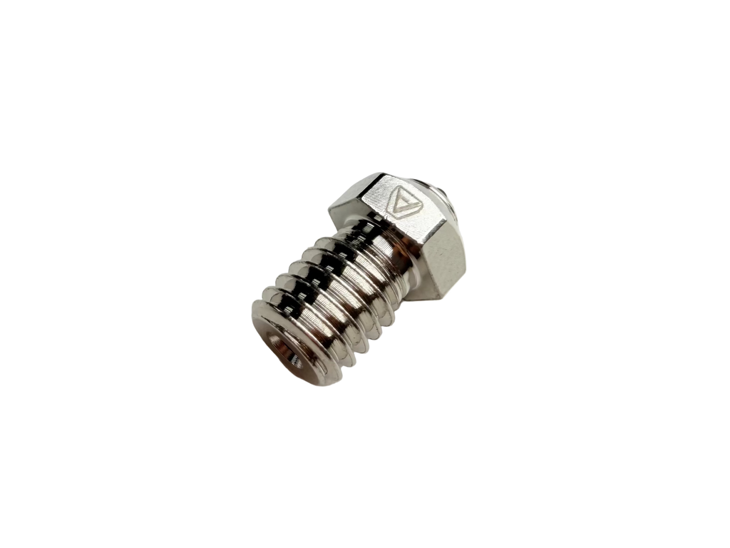 ALPHA PCD 3D Printer Nozzle – Polycrystalline Diamond (V6 / Prusa / K1C / K2P / Qidi Plus4)