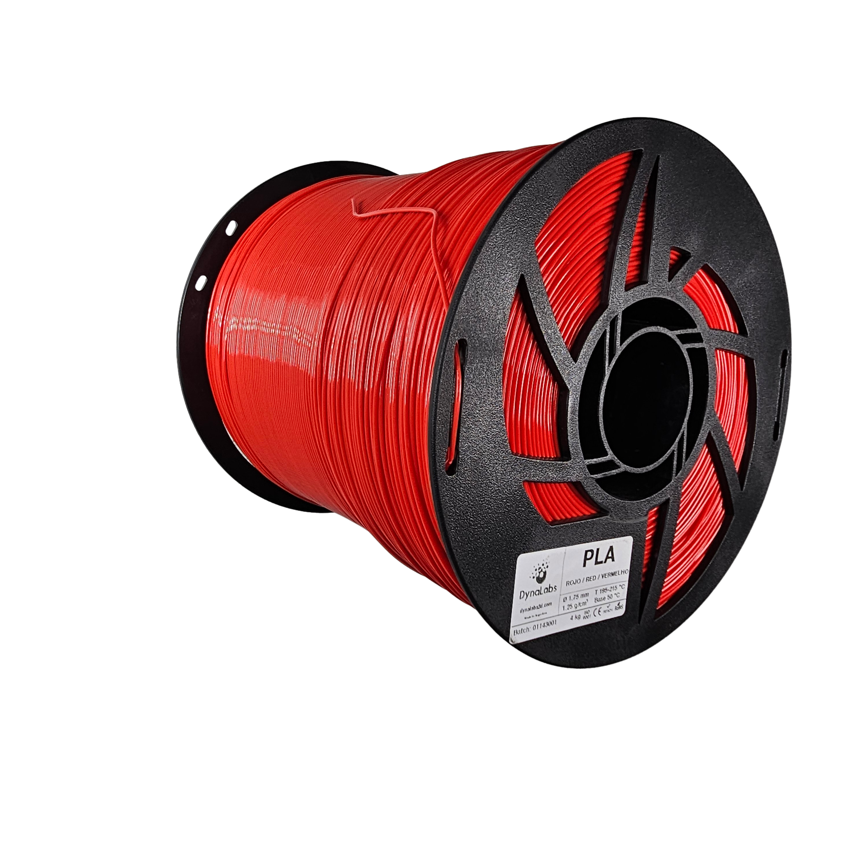 Dynalabs Megafill PLA Basic Filament 1.75mm 4kg - Red