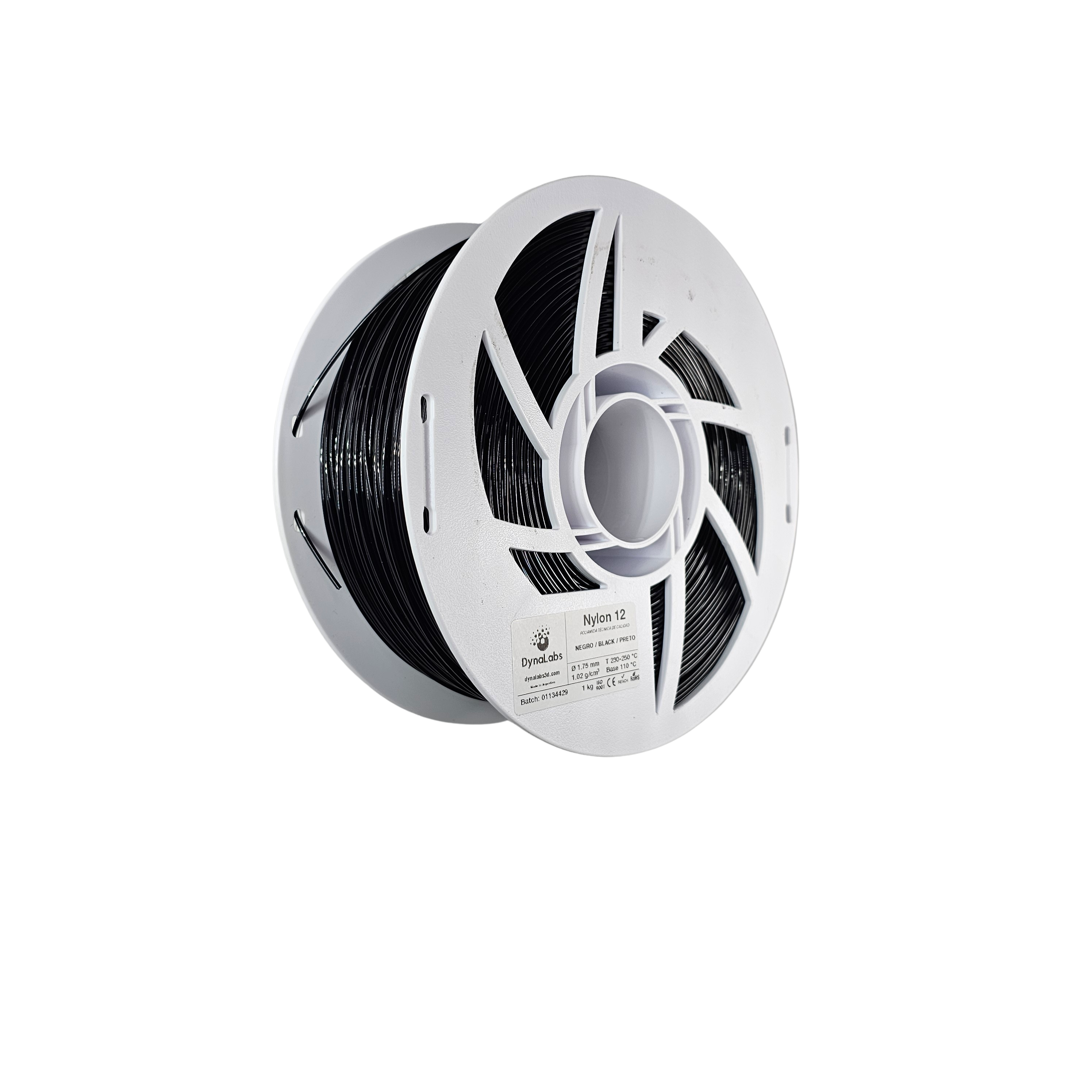 Dynalabs Nylon 12 Filament 1.75mm 1kg - Black