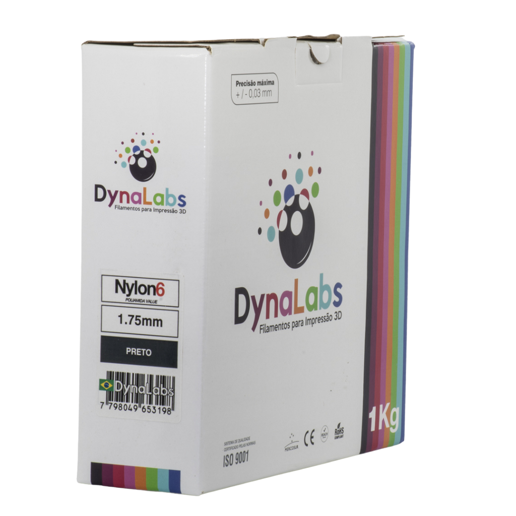 Dynalabs Nylon 6 Filament 1.75mm 1kg - Black