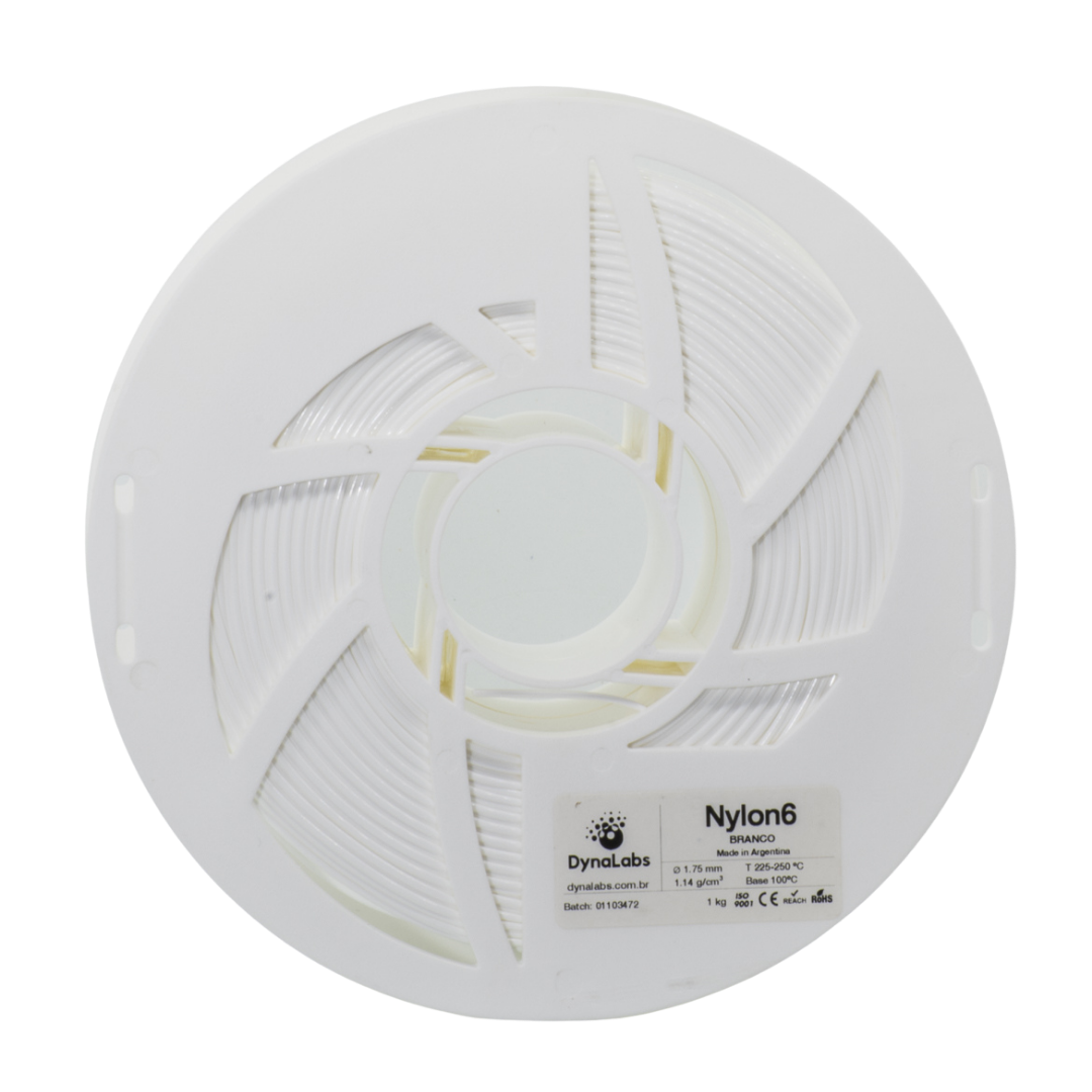 Dynalabs Nylon 6 Filament 1.75mm 1kg - White