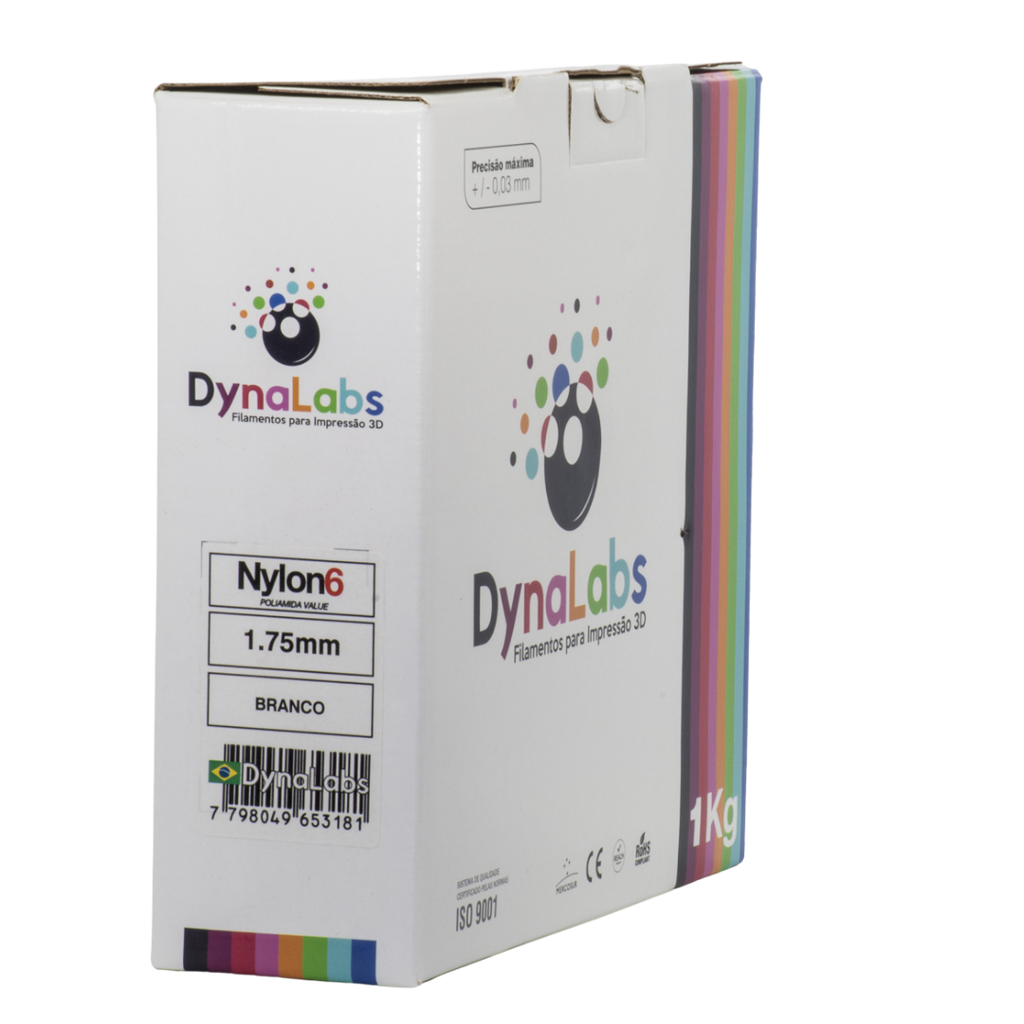 Dynalabs Nylon 6 Filament 1.75mm 1kg - White