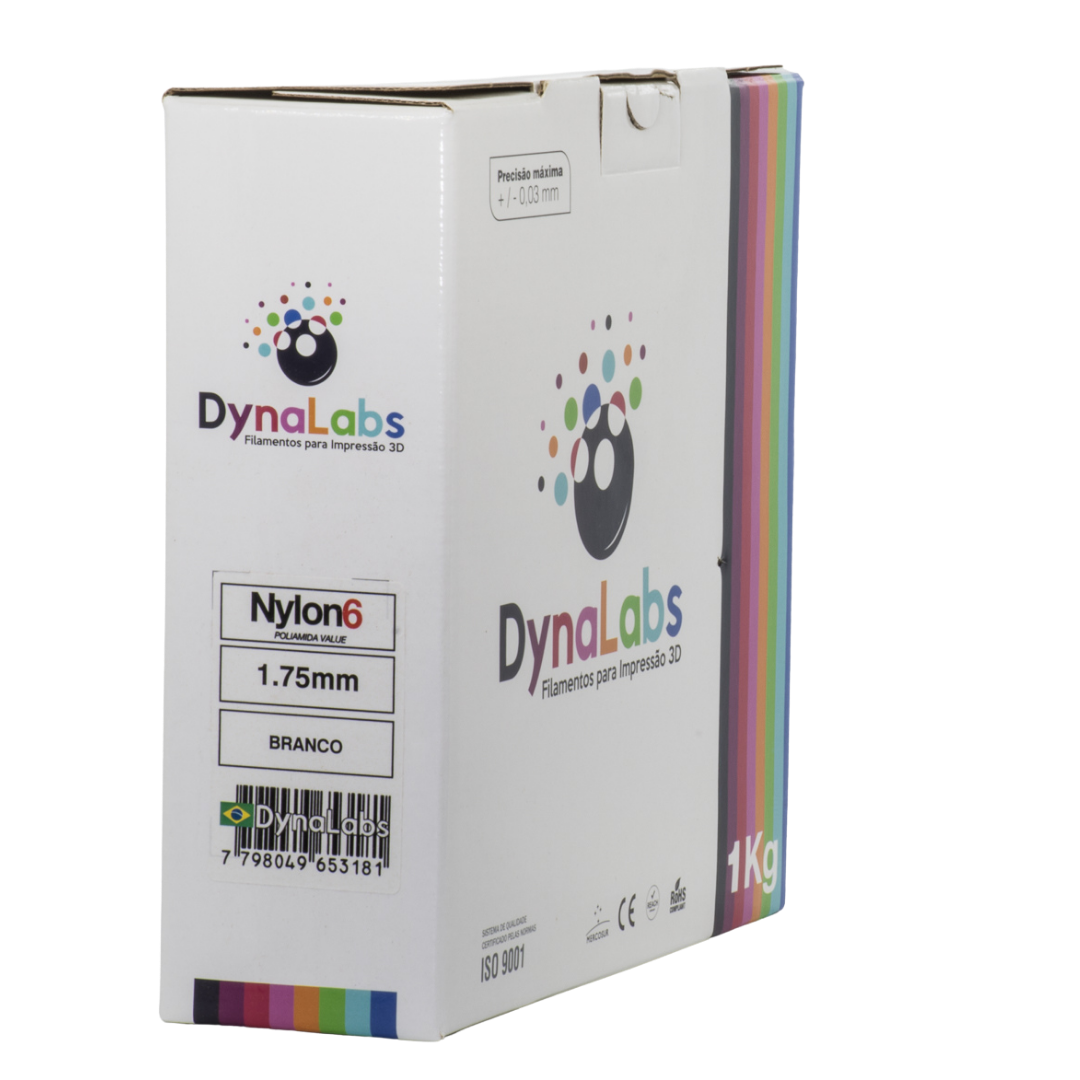 Dynalabs Nylon 6 Filament 1.75mm 1kg - White
