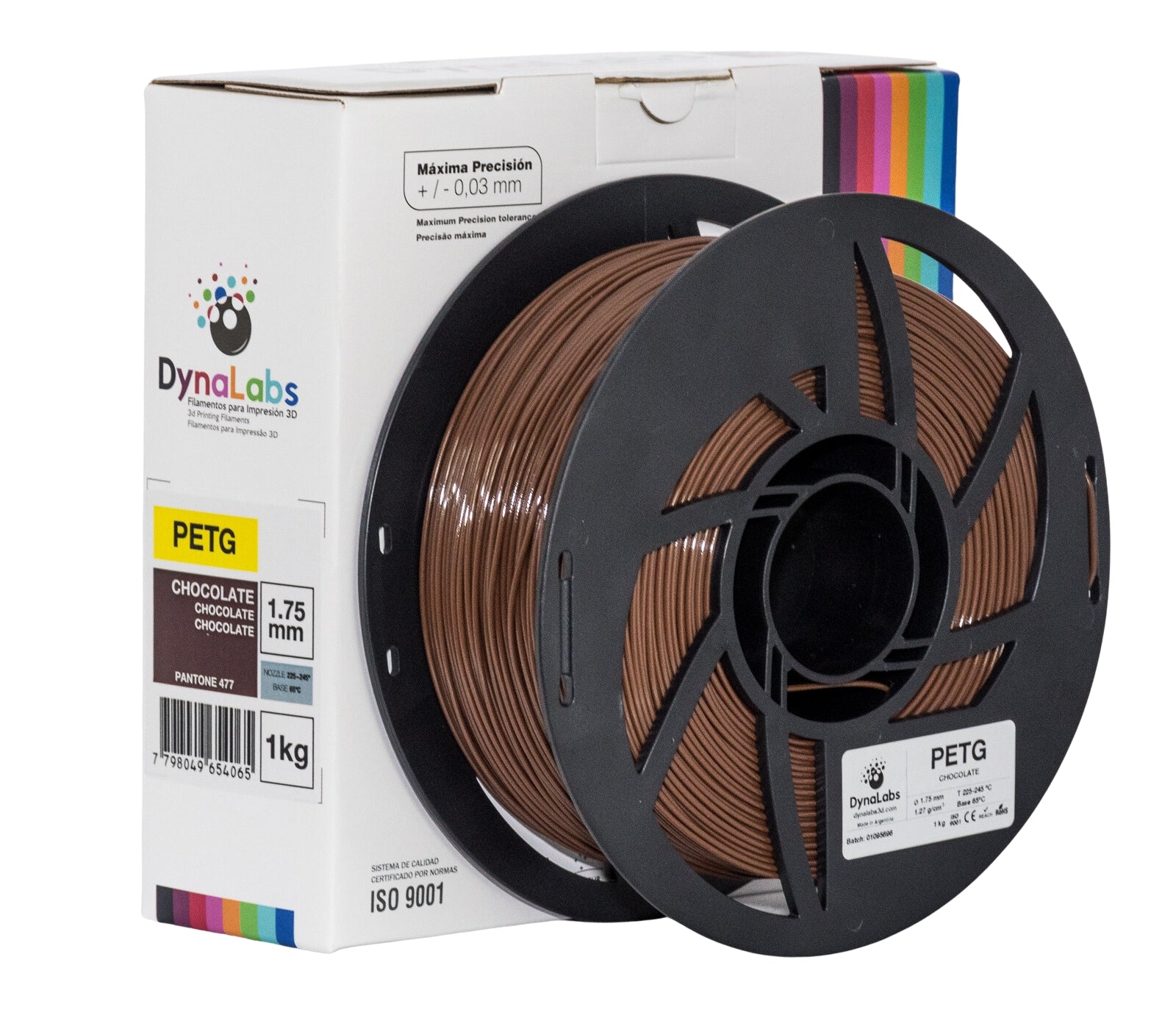 Dynalabs PETG Filament 1.75mm 1kg - Chocolate