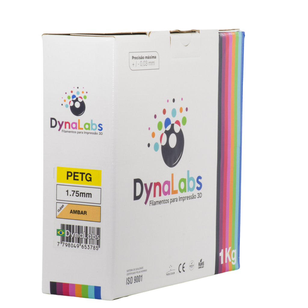 Dynalabs PETG Filament 1.75mm 1kg - Clear Amber