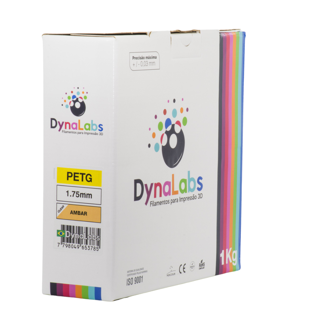 Dynalabs PETG Filament 1.75mm 1kg - Clear Amber