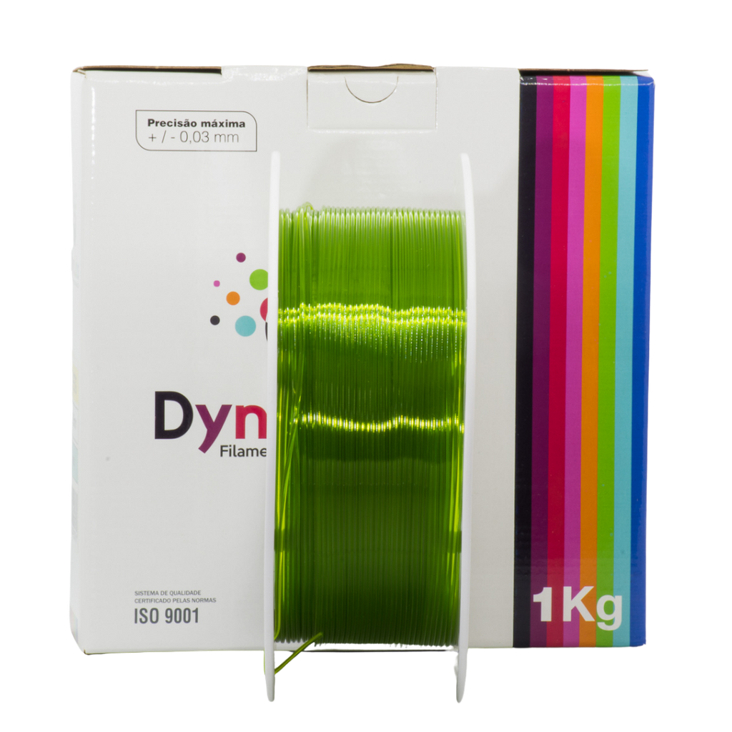 Dynalabs PETG Filament 1.75mm 1kg - Clear Green