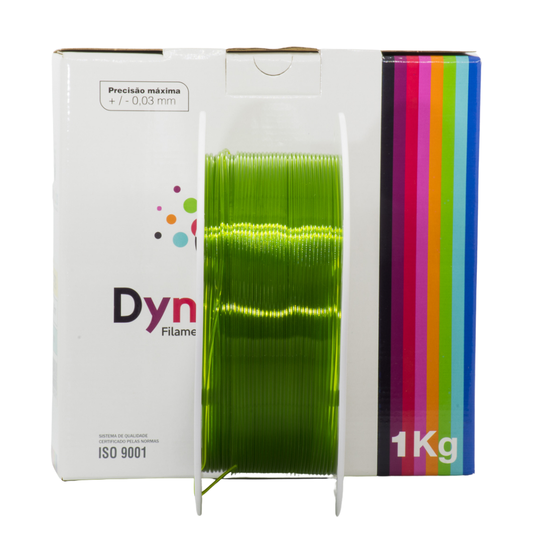 Dynalabs PETG Filament 1.75mm 1kg - Clear Green