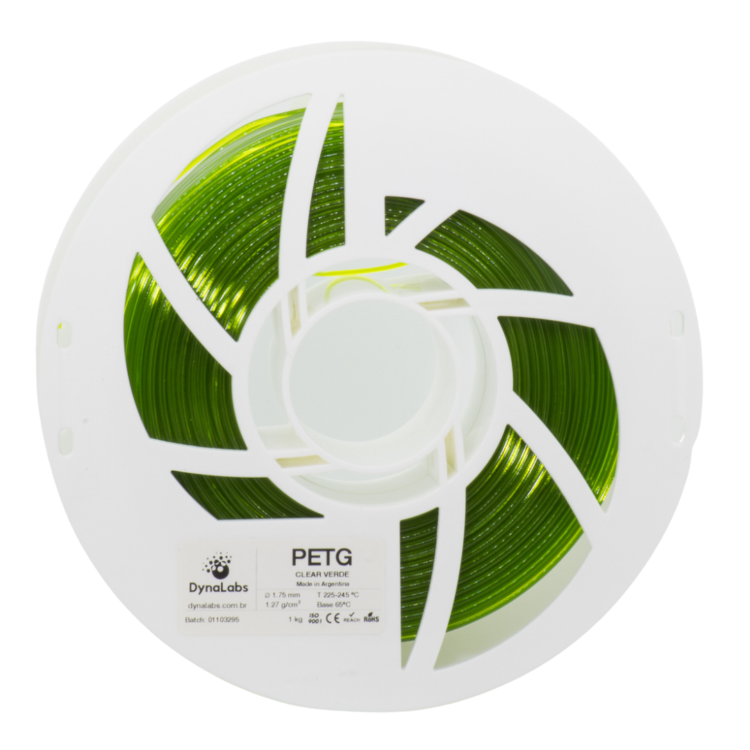 Dynalabs PETG Filament 1.75mm 1kg - Clear Green