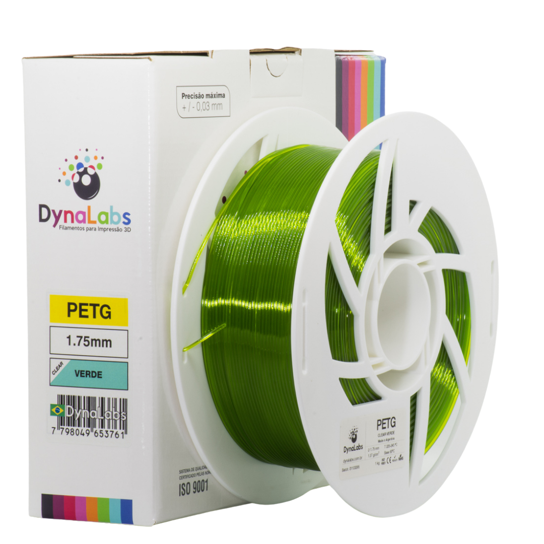 Dynalabs PETG Filament 1.75mm 1kg - Clear Green