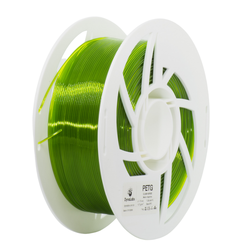 Dynalabs PETG Filament 1.75mm 1kg - Clear Green