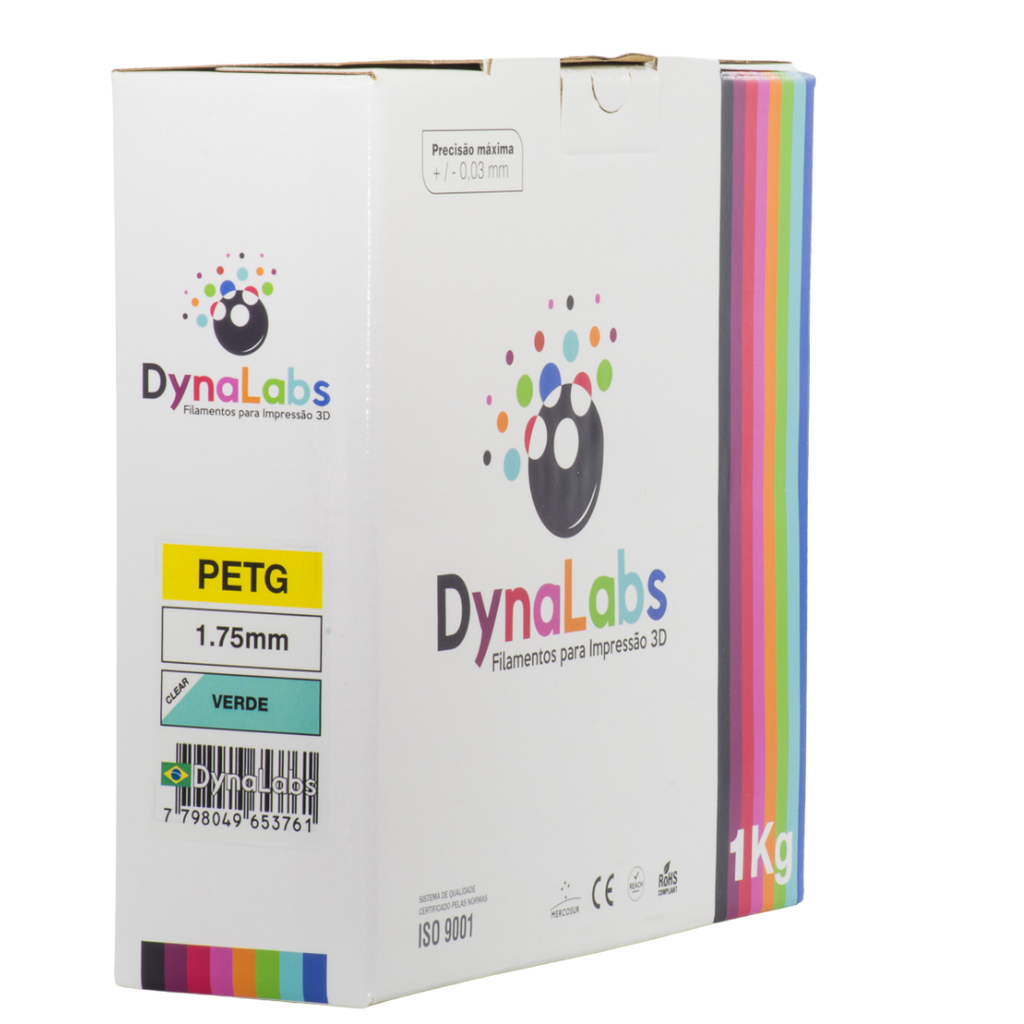 Dynalabs PETG Filament 1.75mm 1kg - Clear Green