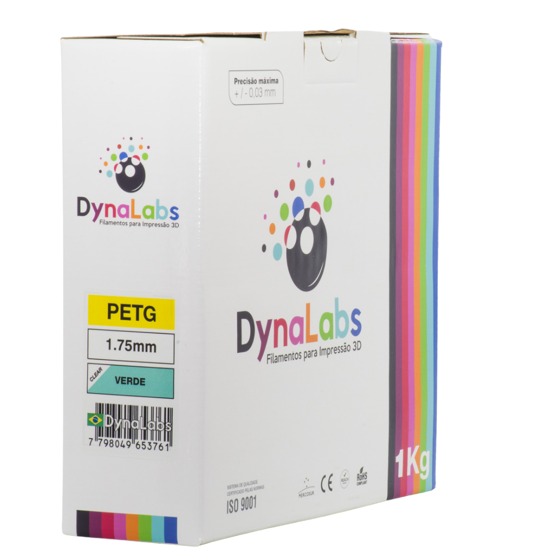 Dynalabs PETG Filament 1.75mm 1kg - Clear Green