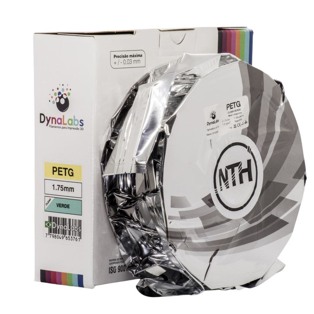 Dynalabs PETG Filament 1.75mm 1kg - Clear Green