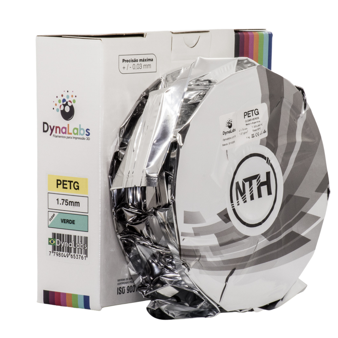 Dynalabs PETG Filament 1.75mm 1kg - Clear Green