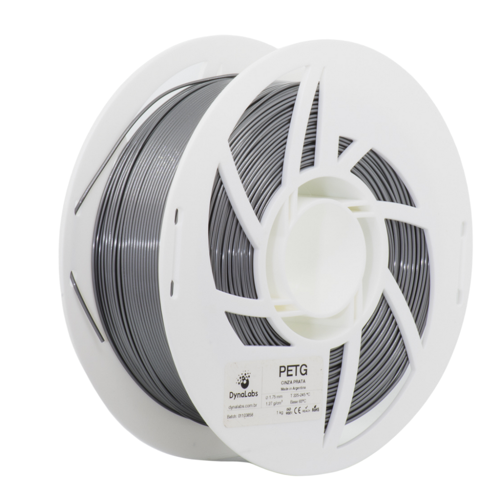 Dynalabs PETG Filament 1.75mm 1kg - Silver Grey