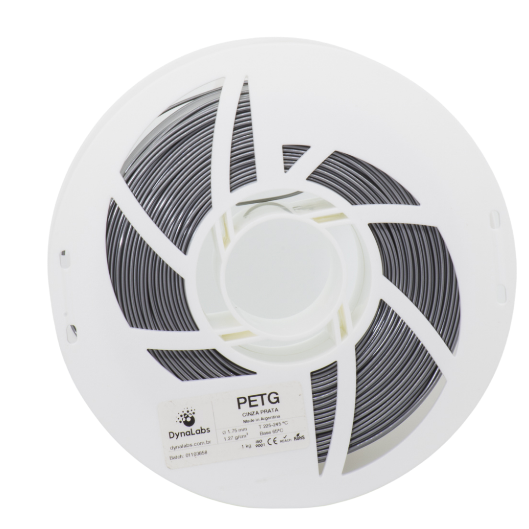 Dynalabs PETG Filament 1.75mm 1kg - Silver Grey