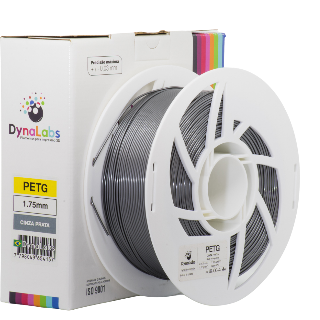 Dynalabs PETG Filament 1.75mm 1kg - Silver Grey
