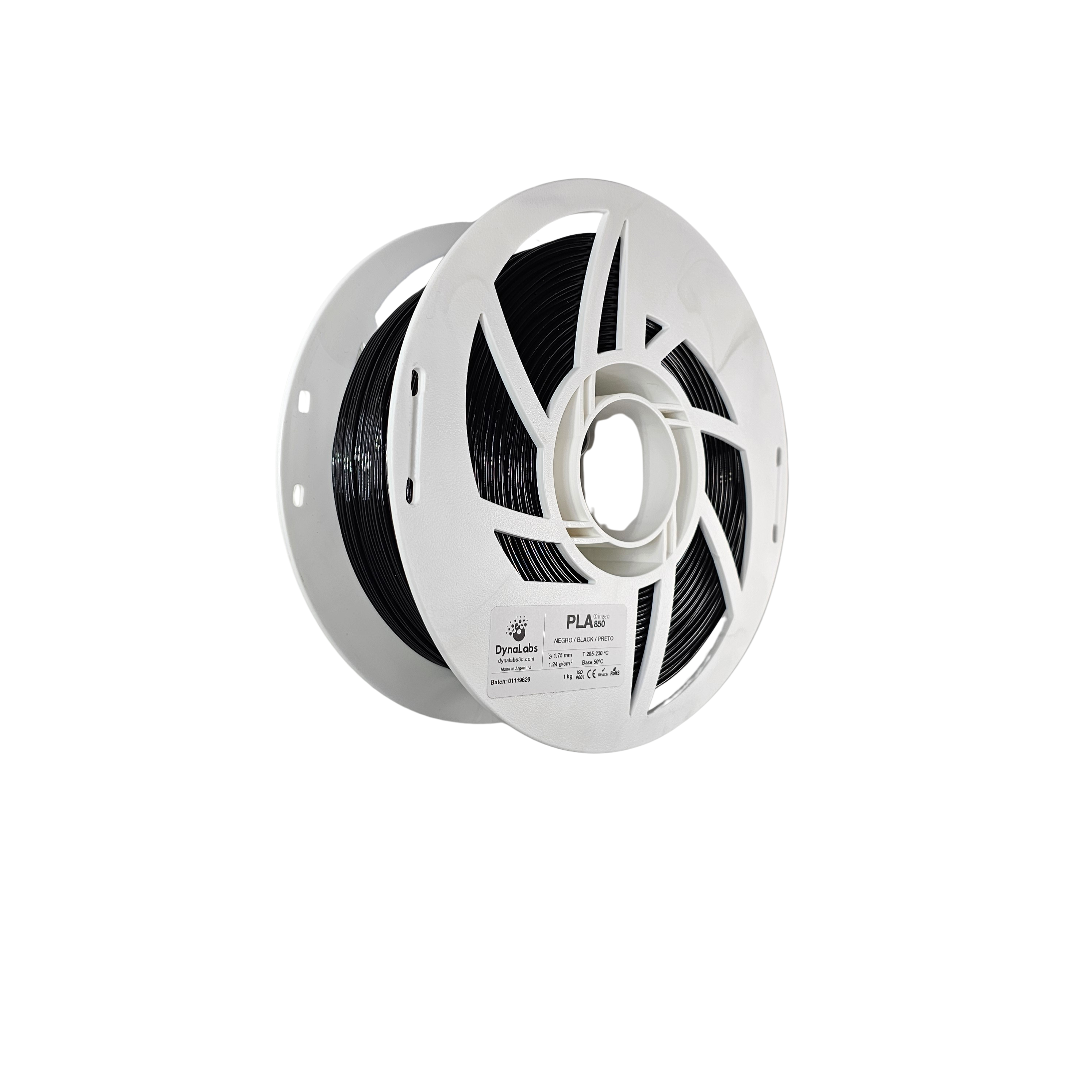 Dynalabs PLA 850 Filament 1.75mm 1kg - Black