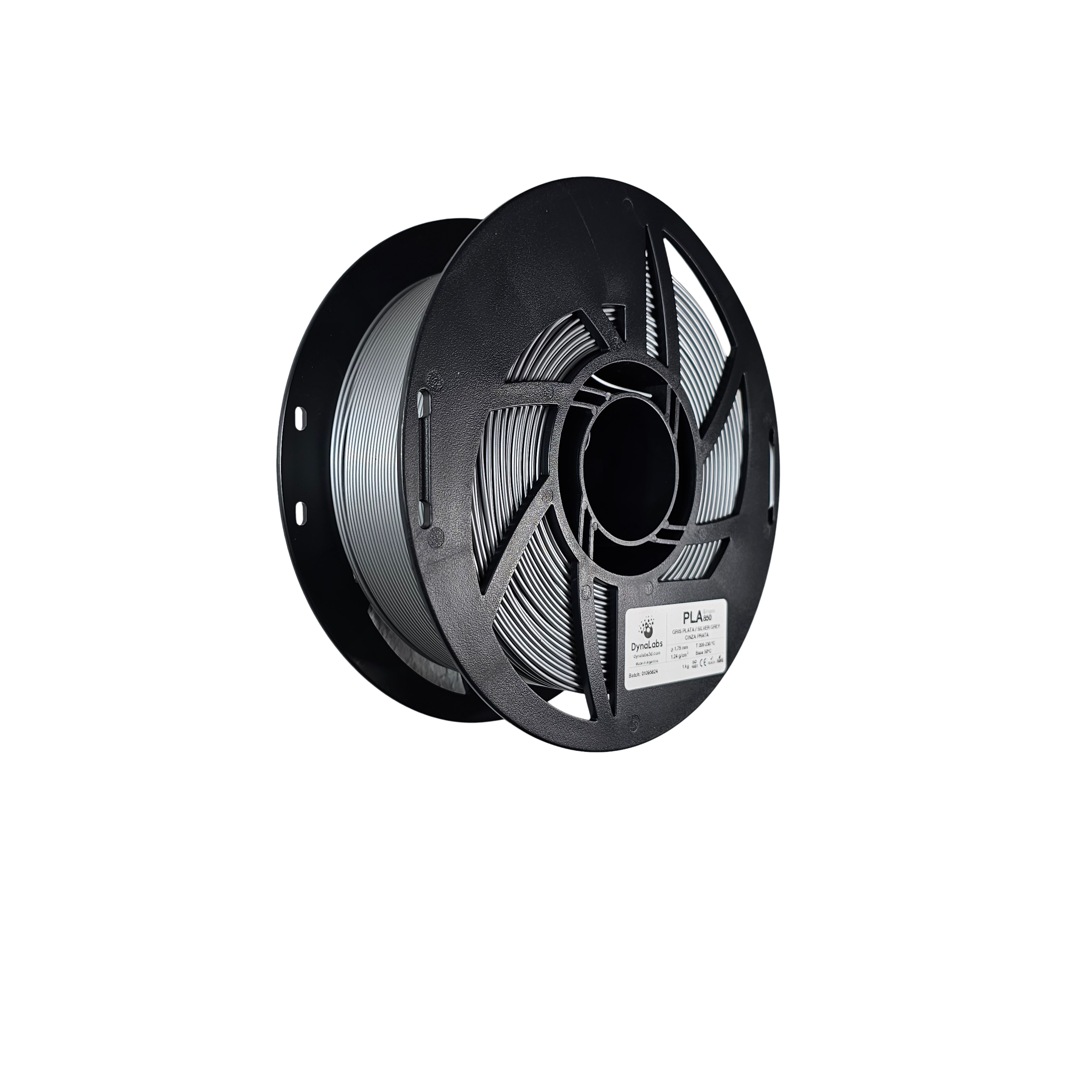 Dynalabs PLA 850 Filament 1.75mm 1kg - Silver Grey