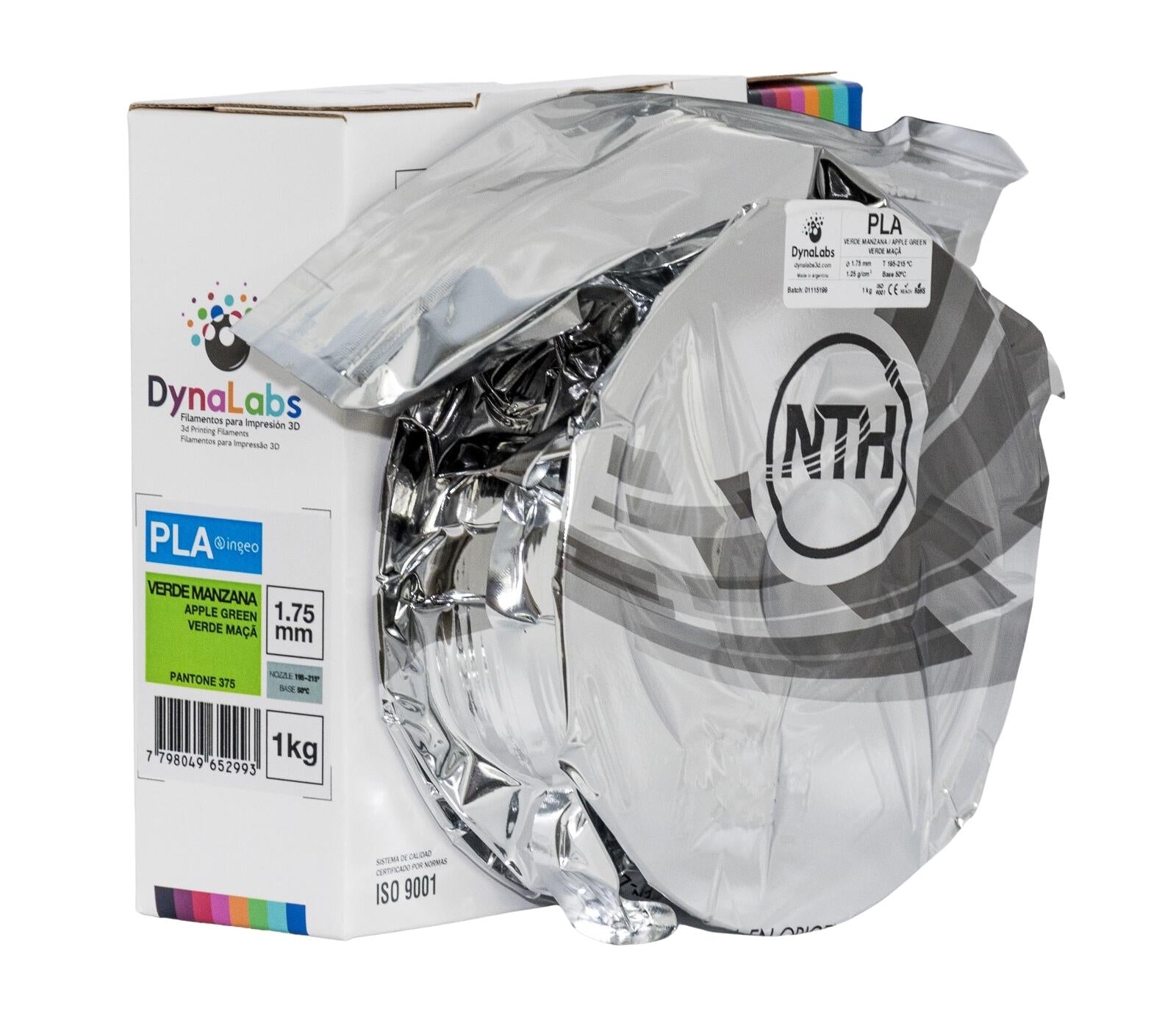 Dynalabs PLA Basic Filament 1.75mm 1kg - Apple Green