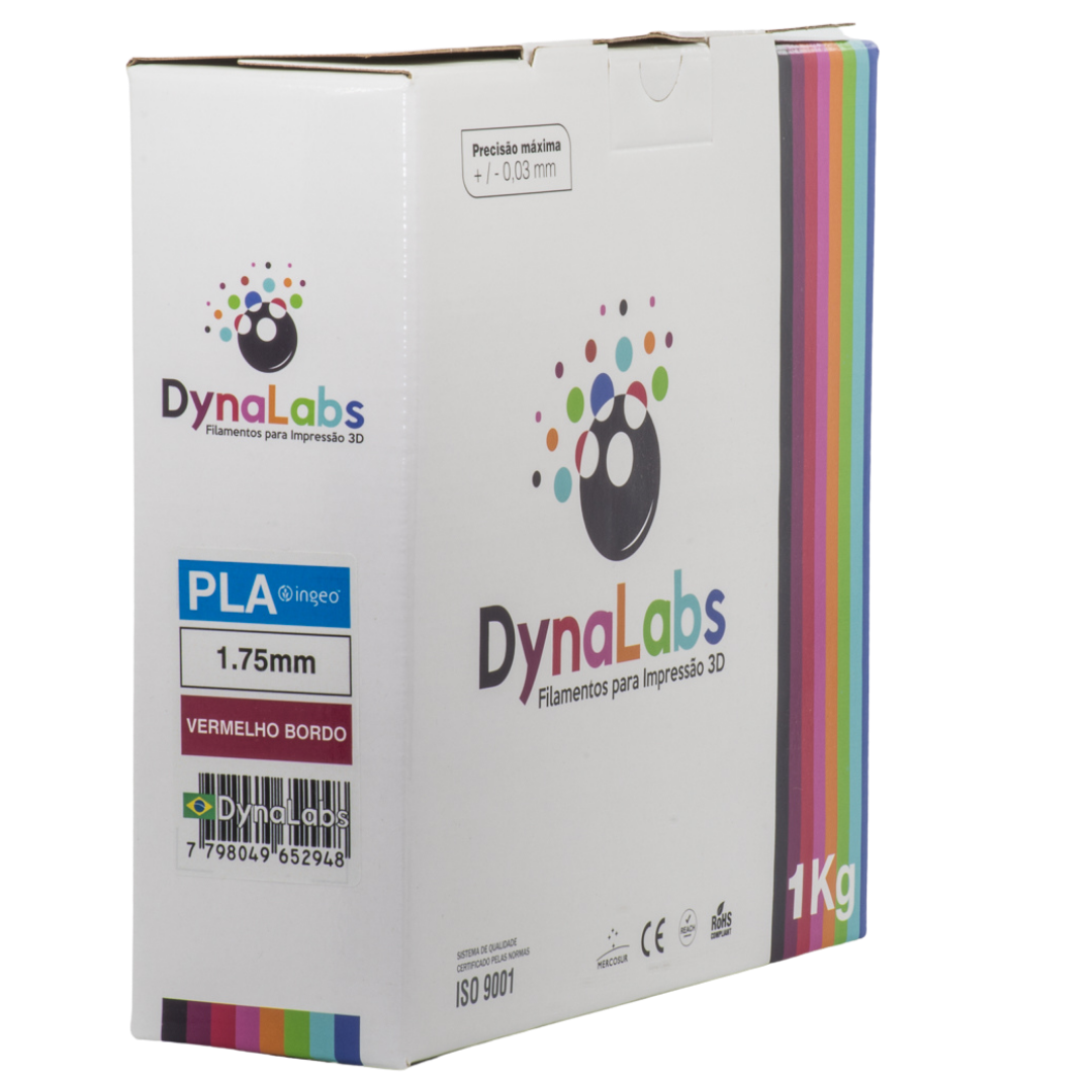 Dynalabs PLA Basic Filament 1.75mm 1kg - Bordo