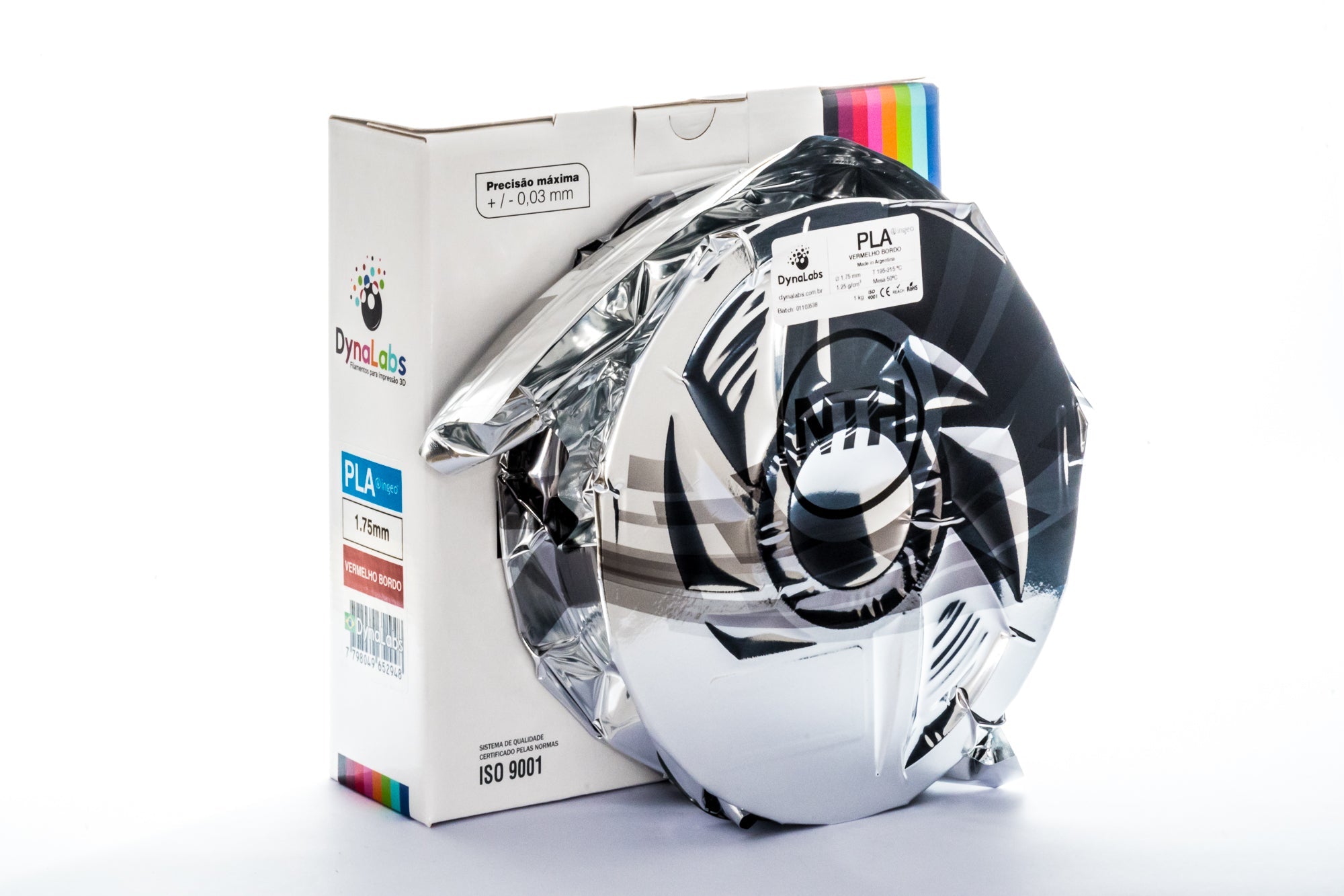 Dynalabs PLA Basic Filament 1.75mm 1kg - Bordo