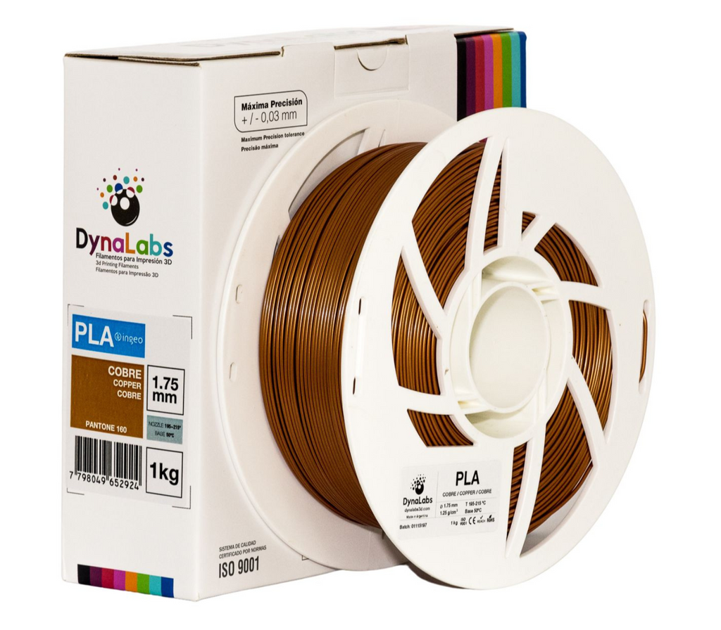 Dynalabs PLA Basic Filament 1.75mm 1kg - Copper