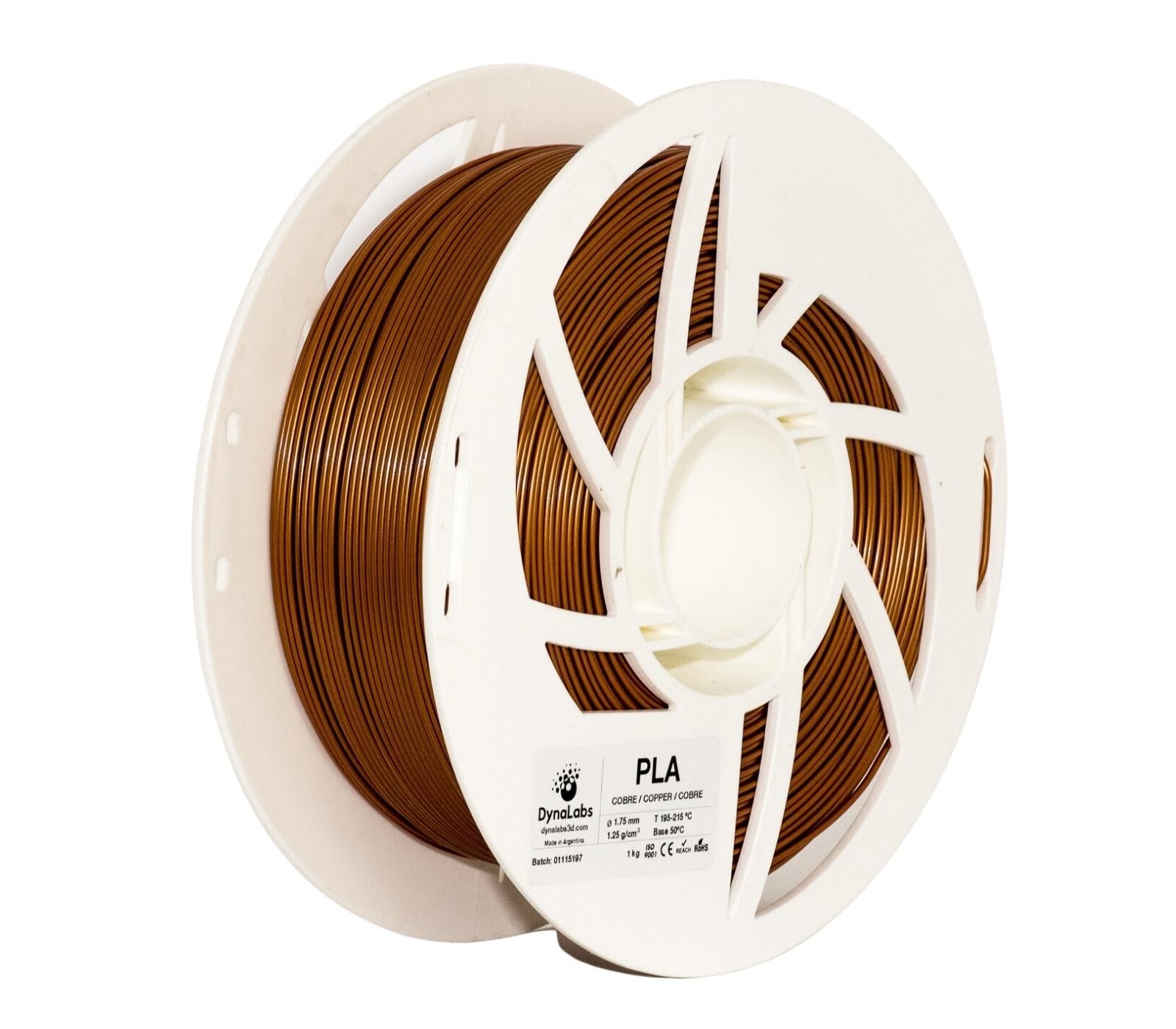 Dynalabs PLA Basic Filament 1.75mm 1kg - Copper
