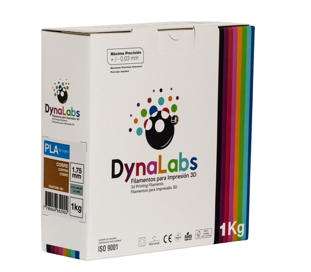 Dynalabs PLA Basic Filament 1.75mm 1kg - Copper
