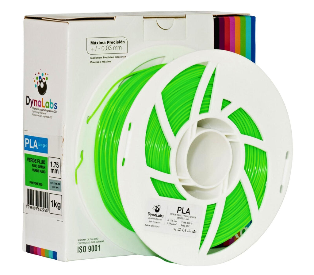 Dynalabs PLA Basic Filament 1.75mm 1kg - Fluo Green